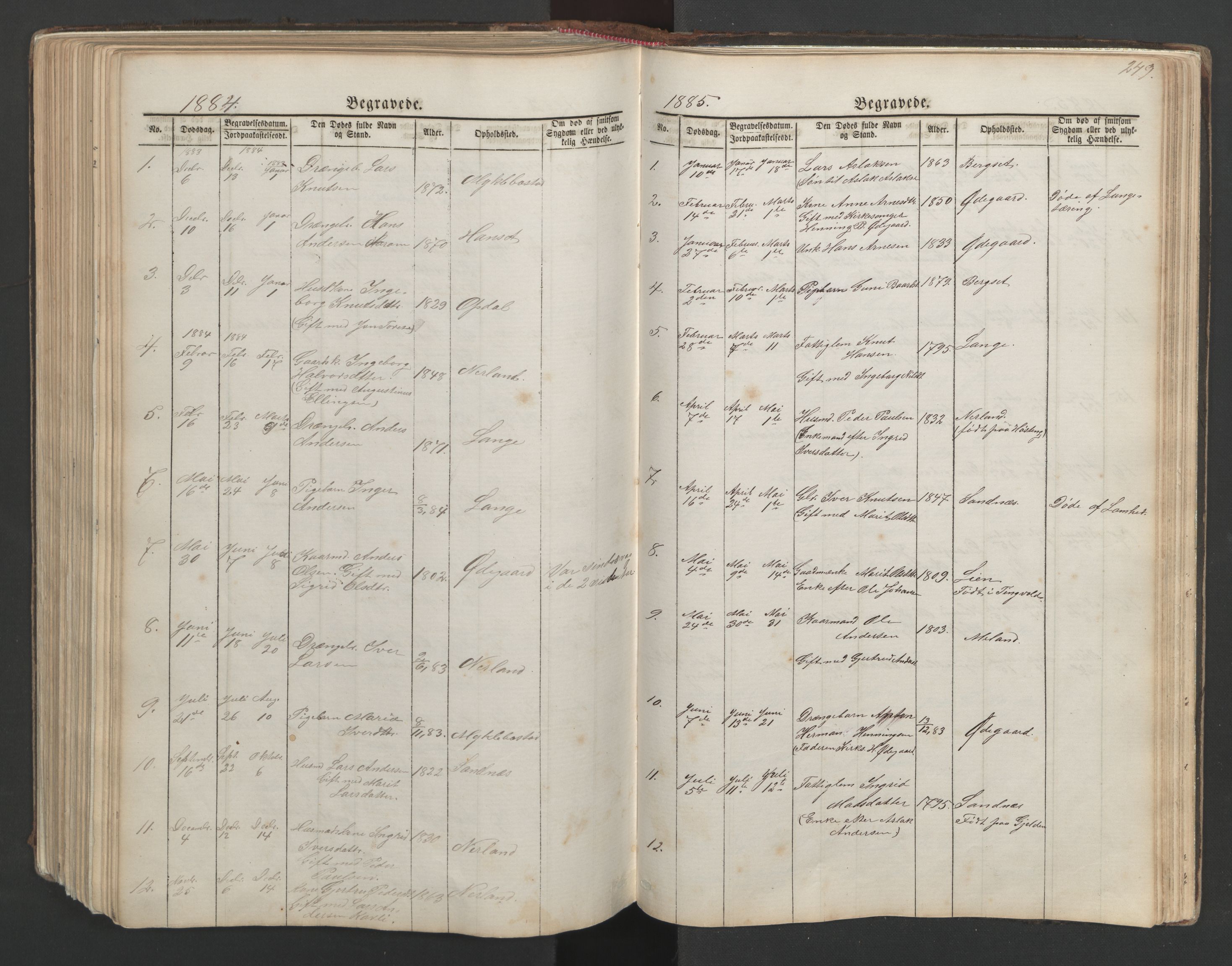 Ministerialprotokoller, klokkerbøker og fødselsregistre - Møre og Romsdal, AV/SAT-A-1454/554/L0645: Klokkerbok nr. 554C02, 1867-1946, s. 249