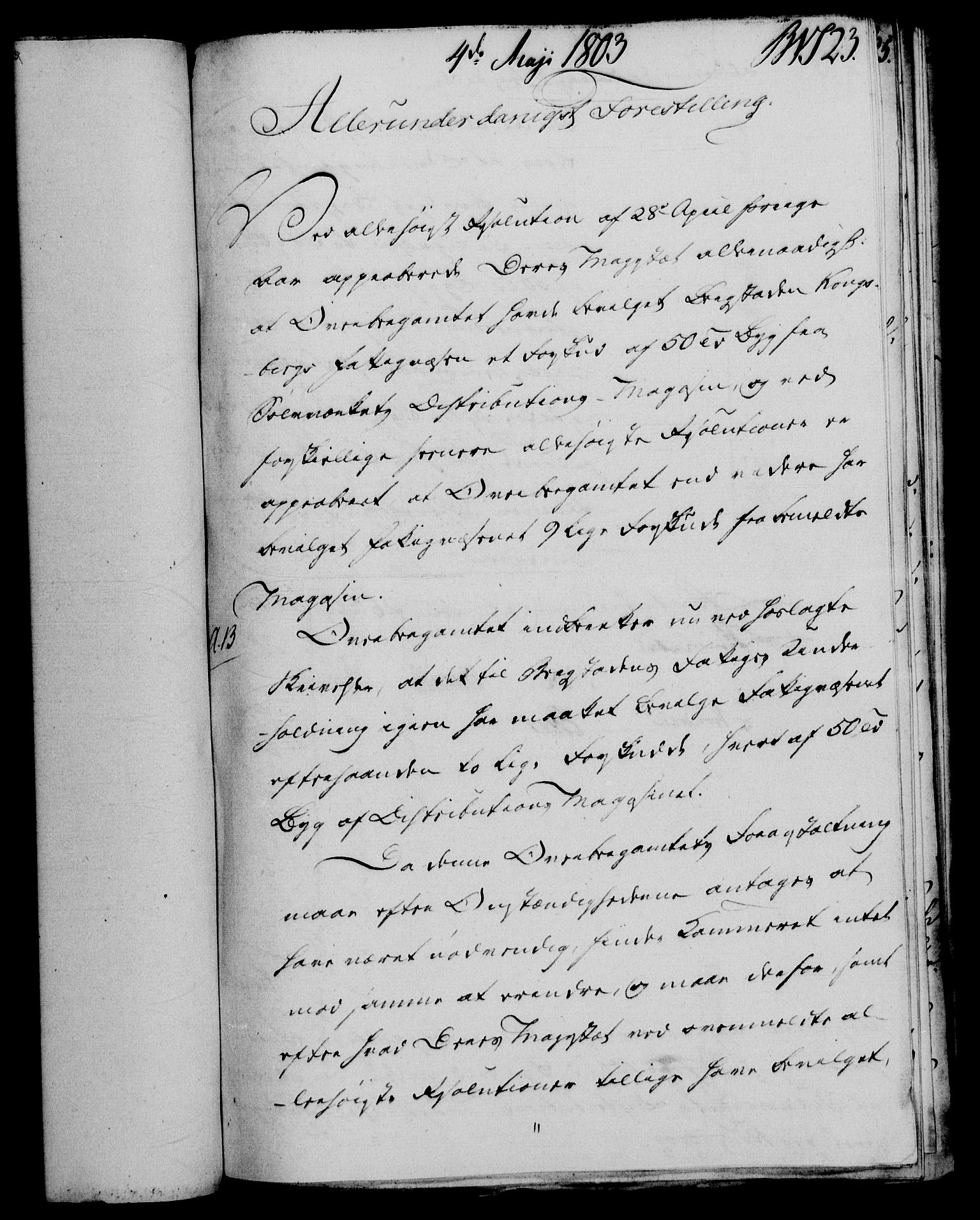 Rentekammeret, Renteskriverkontorene, AV/RA-EA-3115/M/Mf/Mfb/L0006: Relasjons- og resolusjonsprotokoll med register (merket RK 54.12), 1803-1804