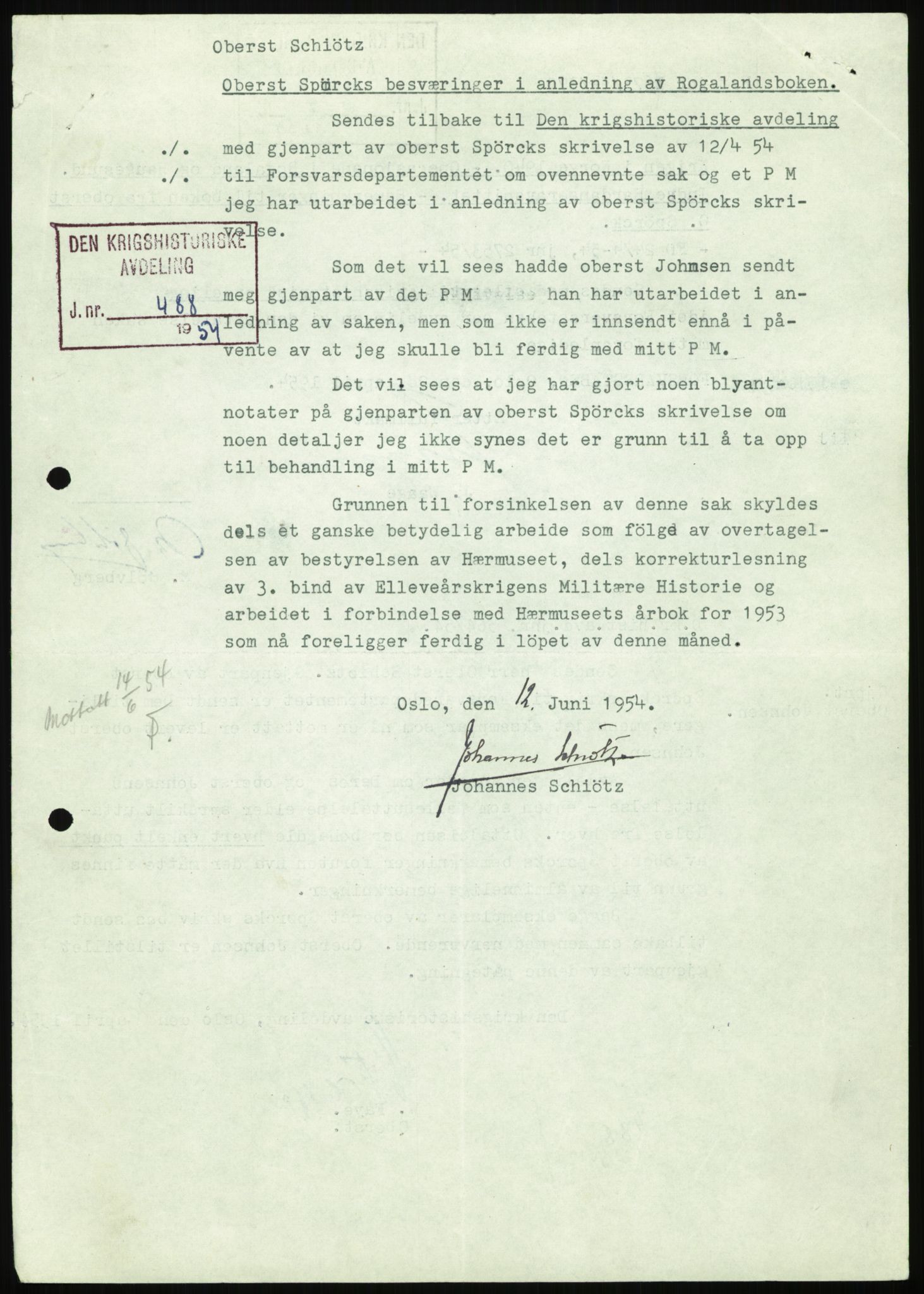 Forsvaret, Forsvarets krigshistoriske avdeling, AV/RA-RAFA-2017/Y/Yb/L0089: II-C-11-320  -  3. Divisjon., 1940-1962, s. 17
