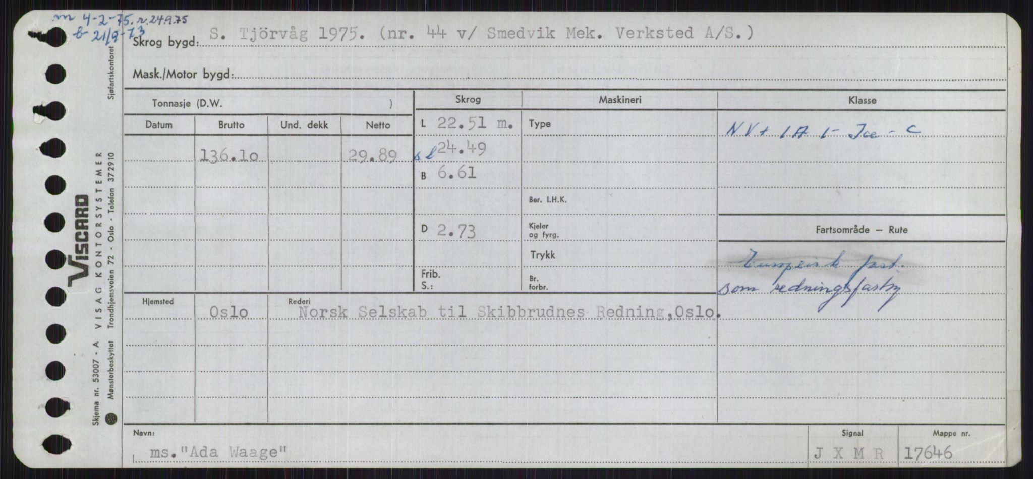 Sjøfartsdirektoratet med forløpere, Skipsmålingen, AV/RA-S-1627/H/Ha/L0001/0001: Fartøy, A-Eig / Fartøy A-Bjøn, s. 19