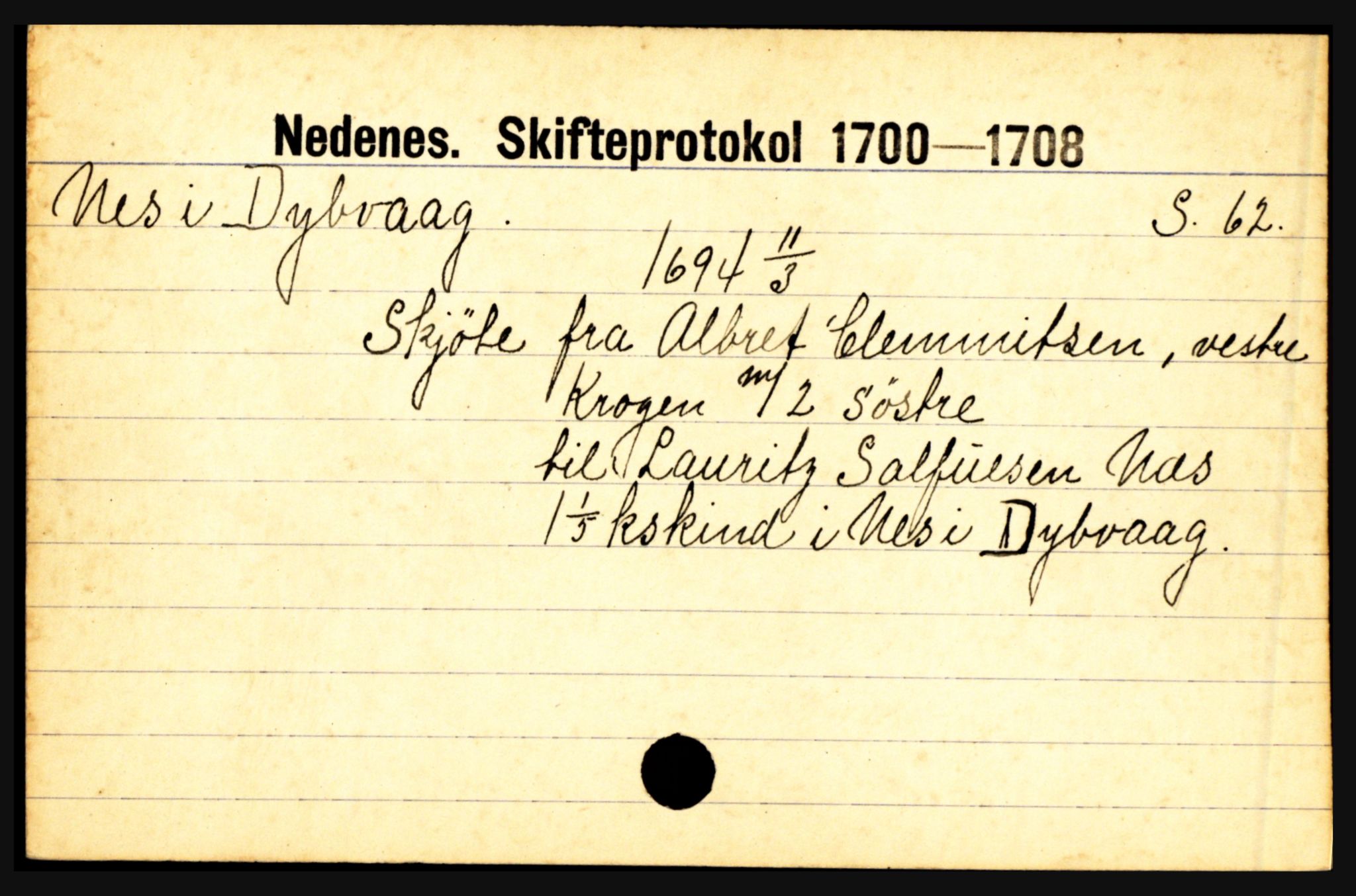 Nedenes sorenskriveri før 1824, AV/SAK-1221-0007/H, s. 21739