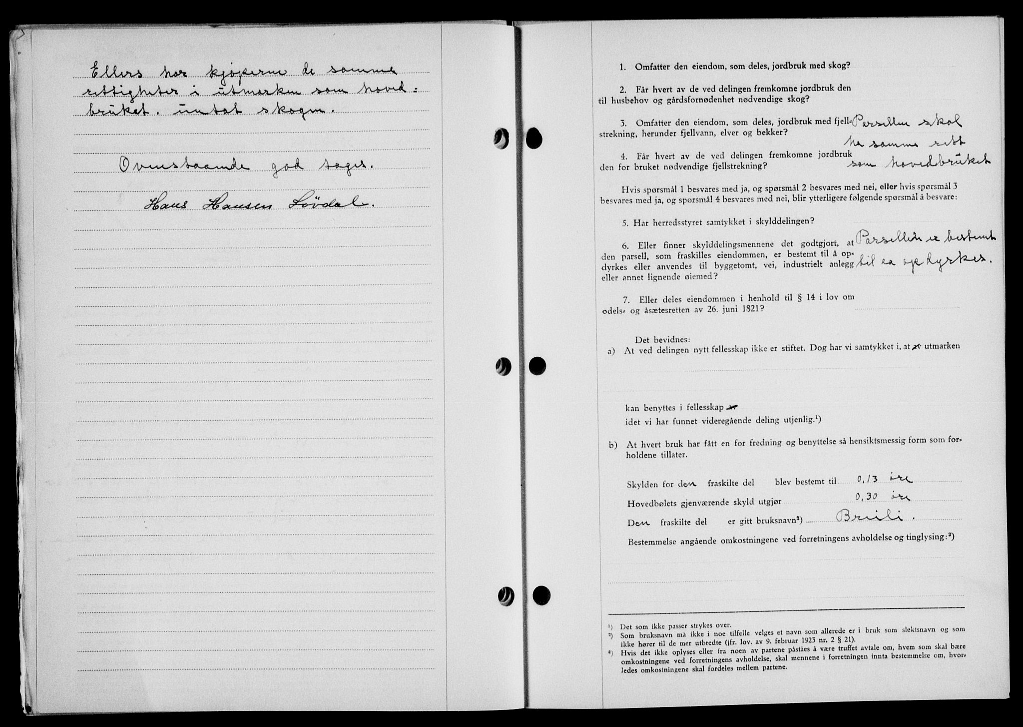 Lofoten sorenskriveri, SAT/A-0017/1/2/2C/L0009a: Pantebok nr. 9a, 1941-1942, Dagboknr: 1884/1941