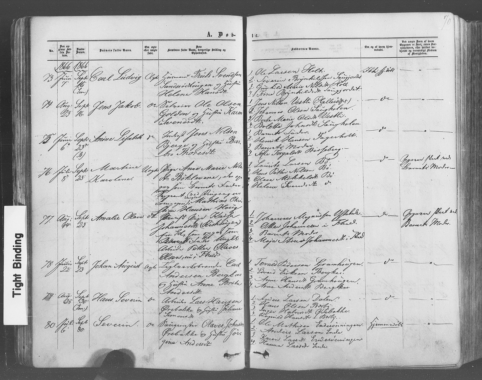 Idd prestekontor Kirkebøker, AV/SAO-A-10911/F/Fc/L0005: Ministerialbok nr. III 5, 1861-1877, s. 70