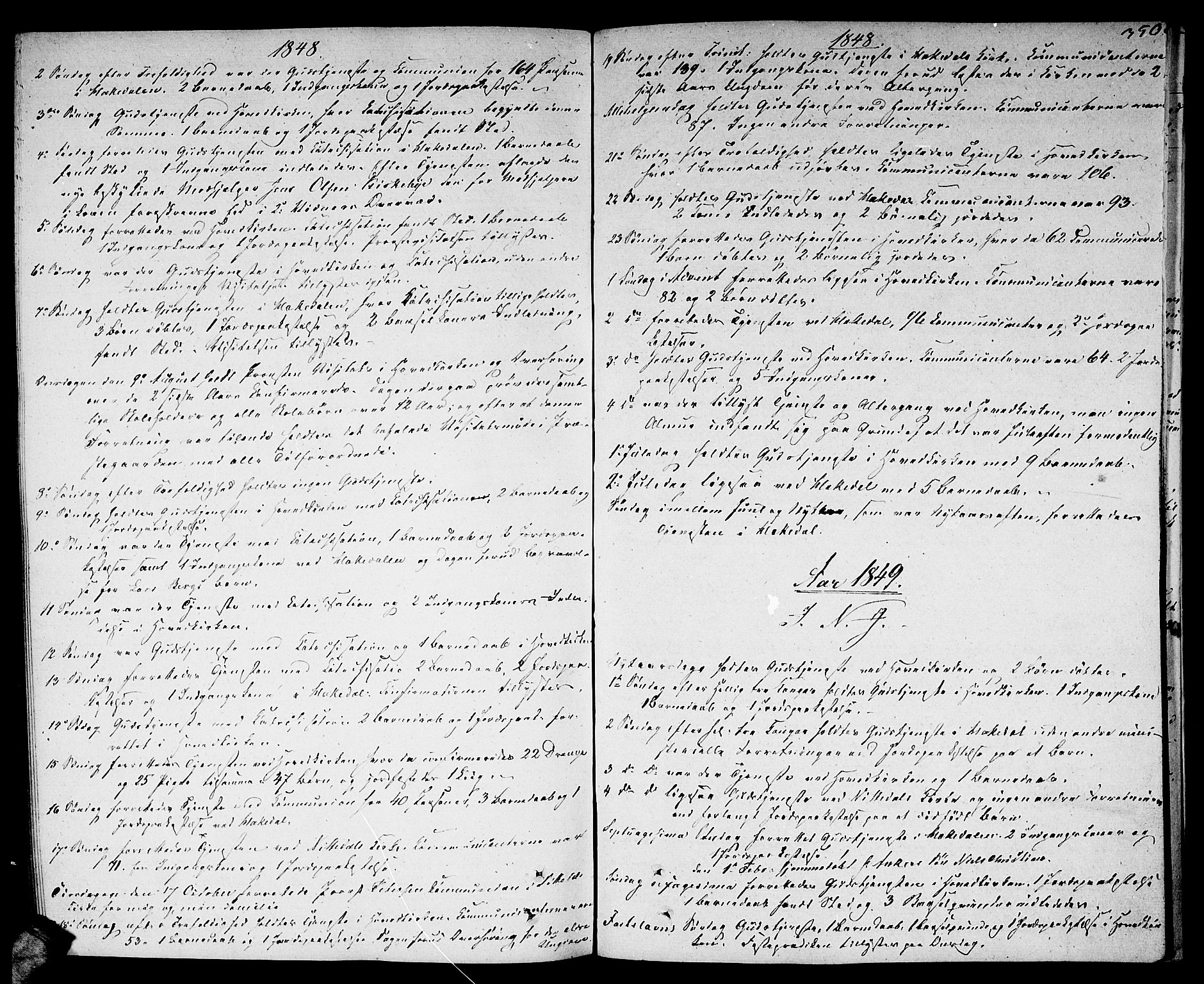 Nittedal prestekontor Kirkebøker, AV/SAO-A-10365a/F/Fa/L0004: Ministerialbok nr. I 4, 1836-1849, s. 350