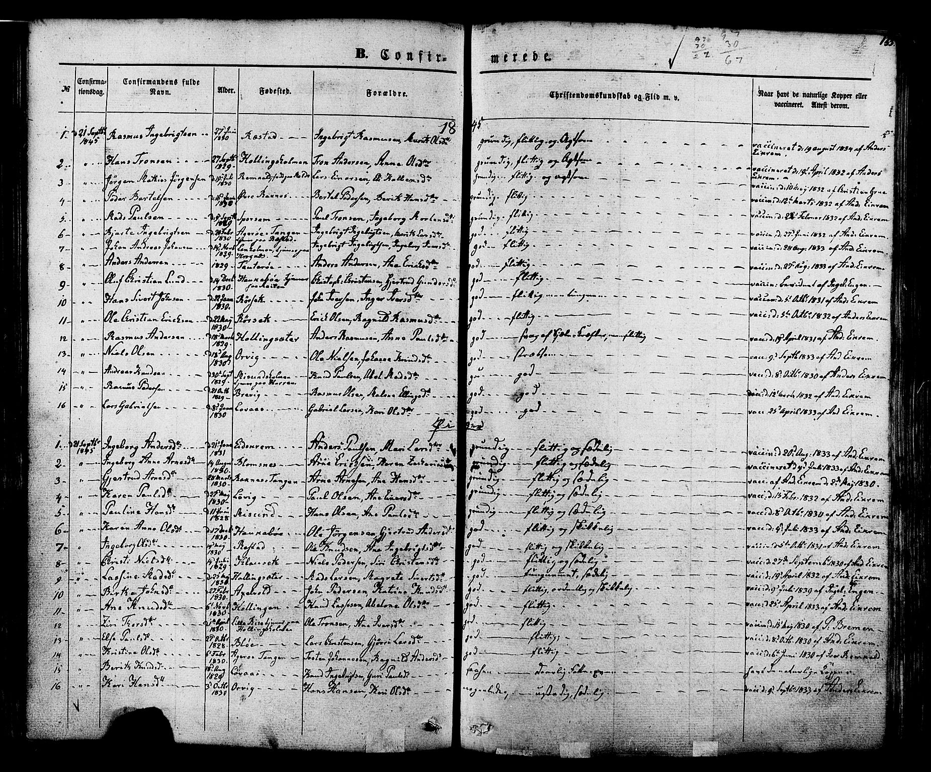 Ministerialprotokoller, klokkerbøker og fødselsregistre - Møre og Romsdal, AV/SAT-A-1454/560/L0719: Ministerialbok nr. 560A03, 1845-1872, s. 133