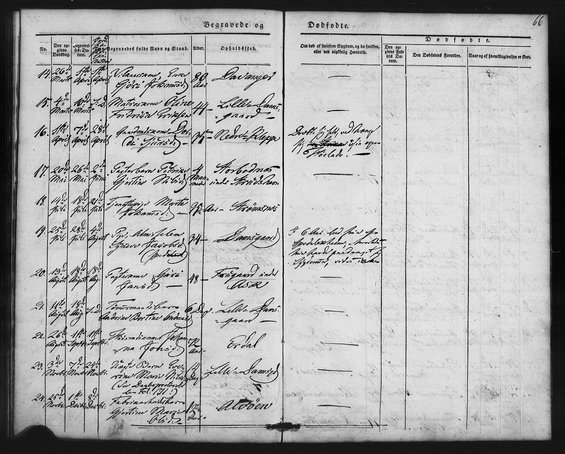 Askøy Sokneprestembete, AV/SAB-A-74101/H/Ha/Haa/Haaa/L0007: Ministerialbok nr. A 7, 1842-1852, s. 66