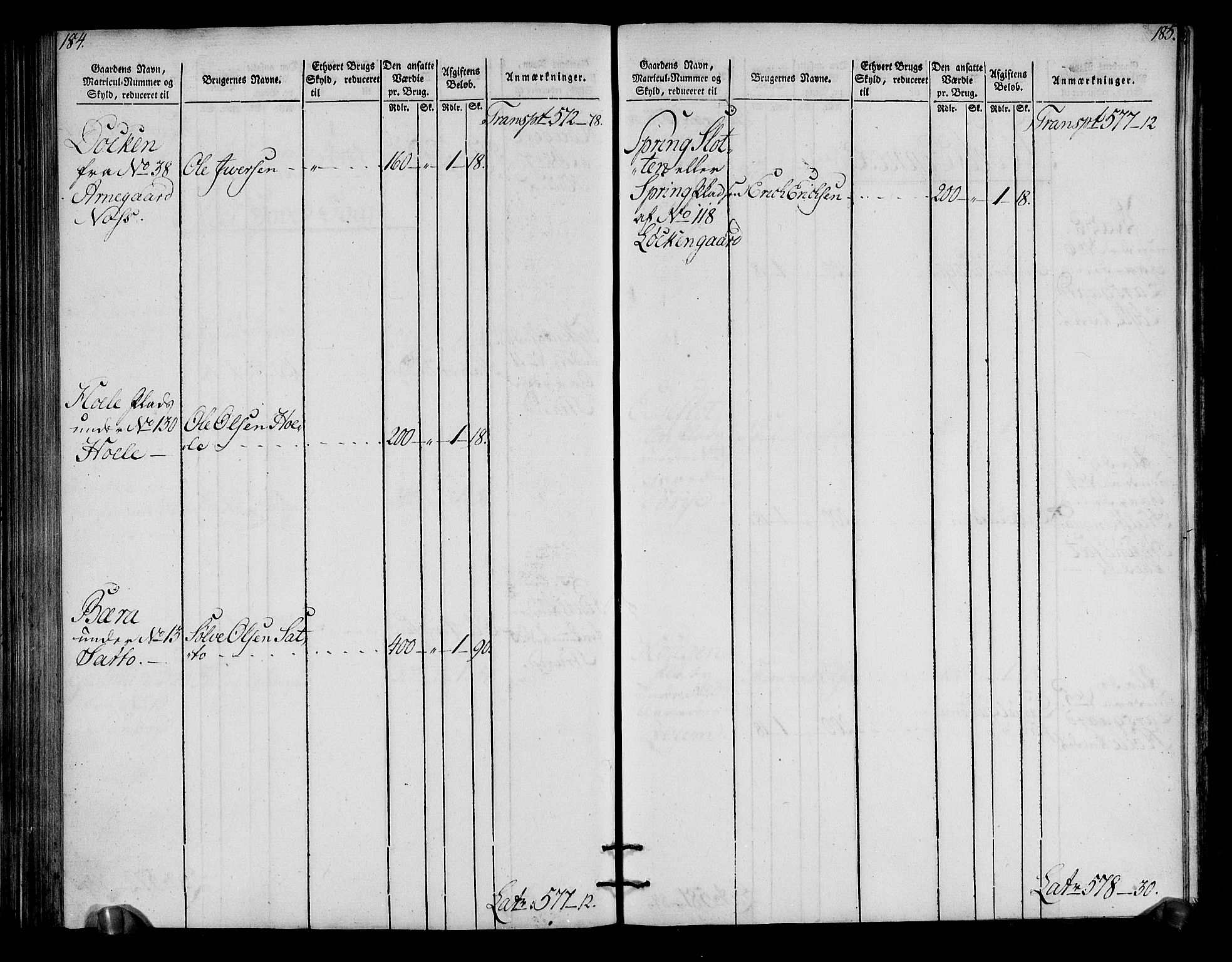 Rentekammeret inntil 1814, Realistisk ordnet avdeling, RA/EA-4070/N/Ne/Nea/L0050: Ringerike og Hallingdal fogderi. Oppebørselsregister for Hallingdal, 1803-1804, s. 96