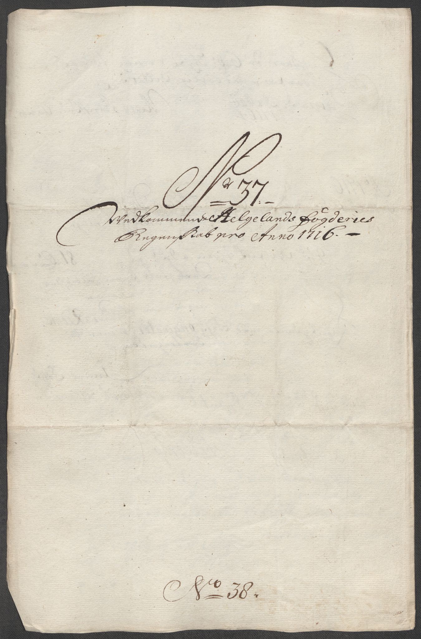 Rentekammeret inntil 1814, Reviderte regnskaper, Fogderegnskap, AV/RA-EA-4092/R65/L4514: Fogderegnskap Helgeland, 1716, s. 267