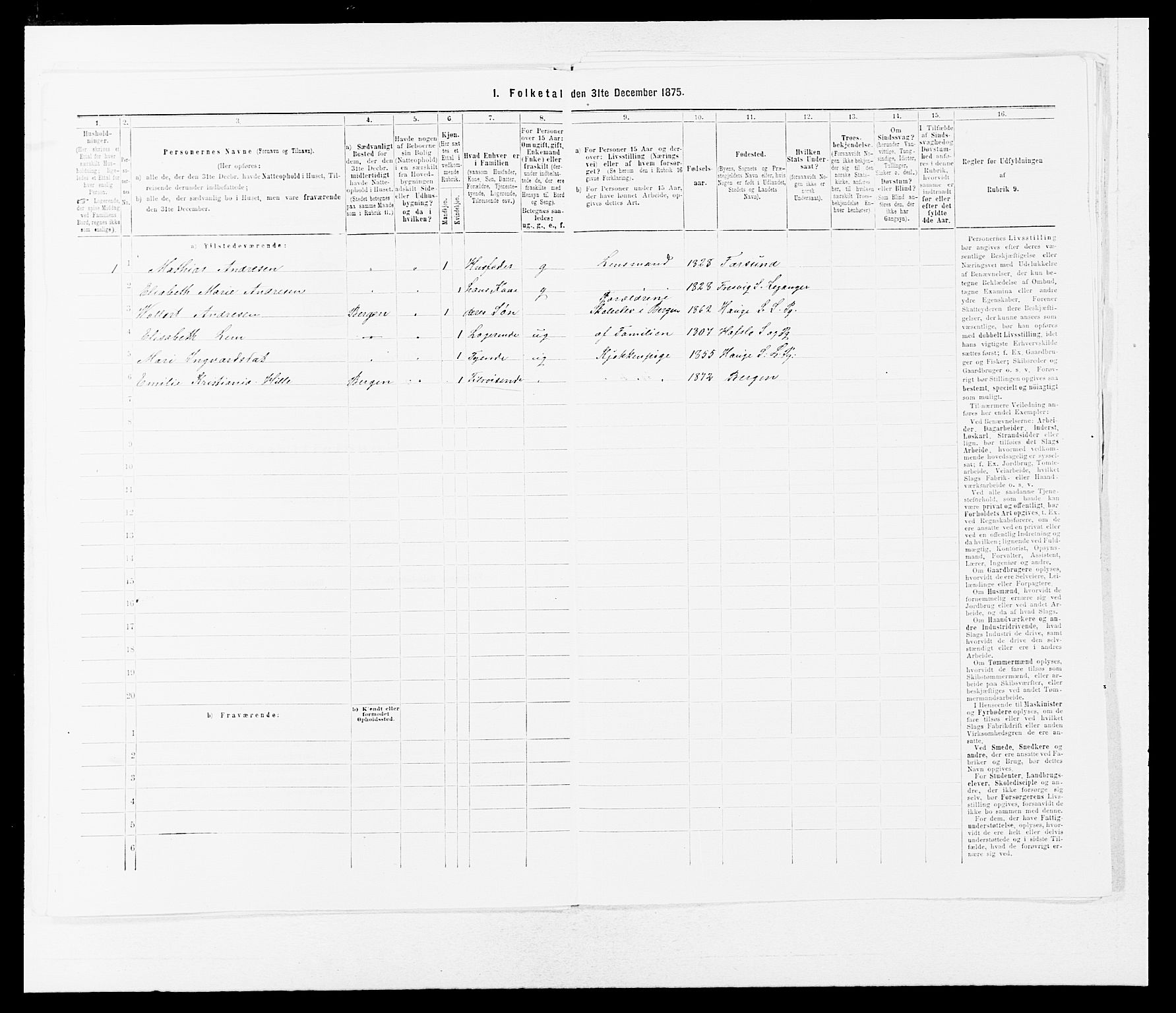 SAB, Folketelling 1875 for 1422P Lærdal prestegjeld, 1875, s. 377