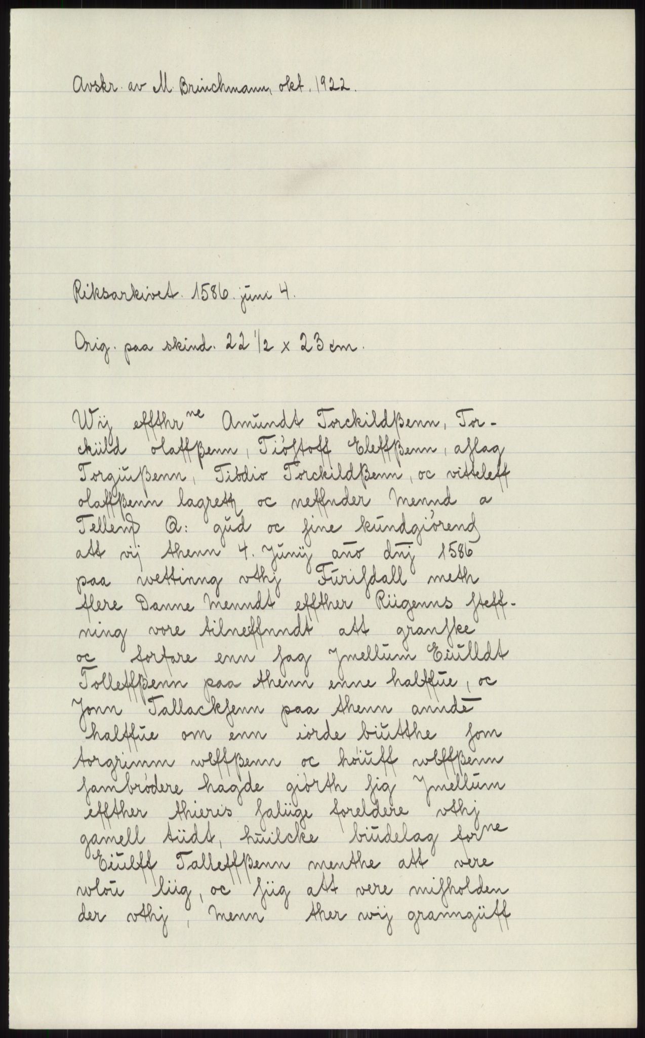 Samlinger til kildeutgivelse, Diplomavskriftsamlingen, AV/RA-EA-4053/H/Ha, s. 2564