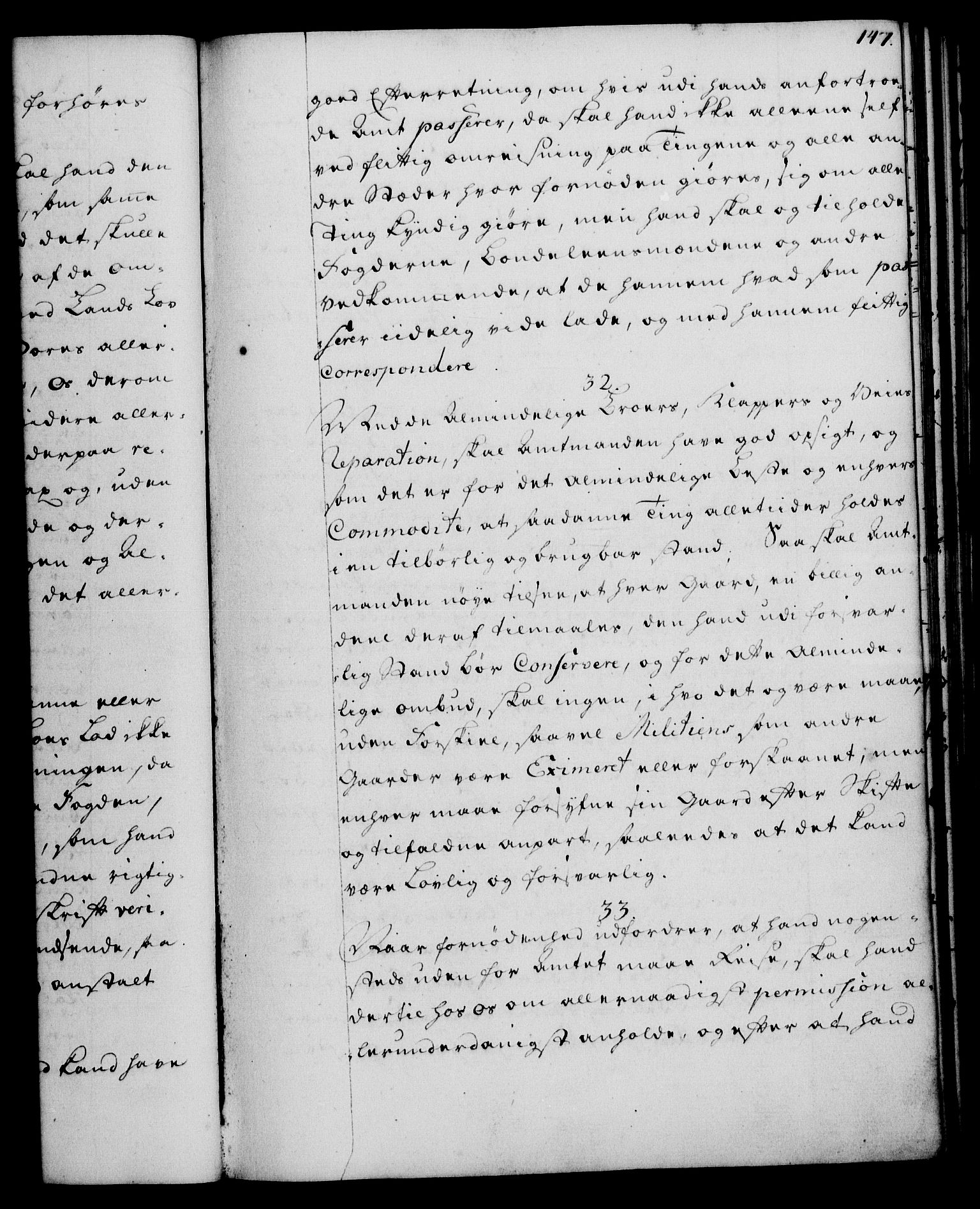 Rentekammeret, Kammerkanselliet, RA/EA-3111/G/Gg/Ggi/L0003: Norsk instruksjonsprotokoll med register (merket RK 53.36), 1751-1775, s. 147