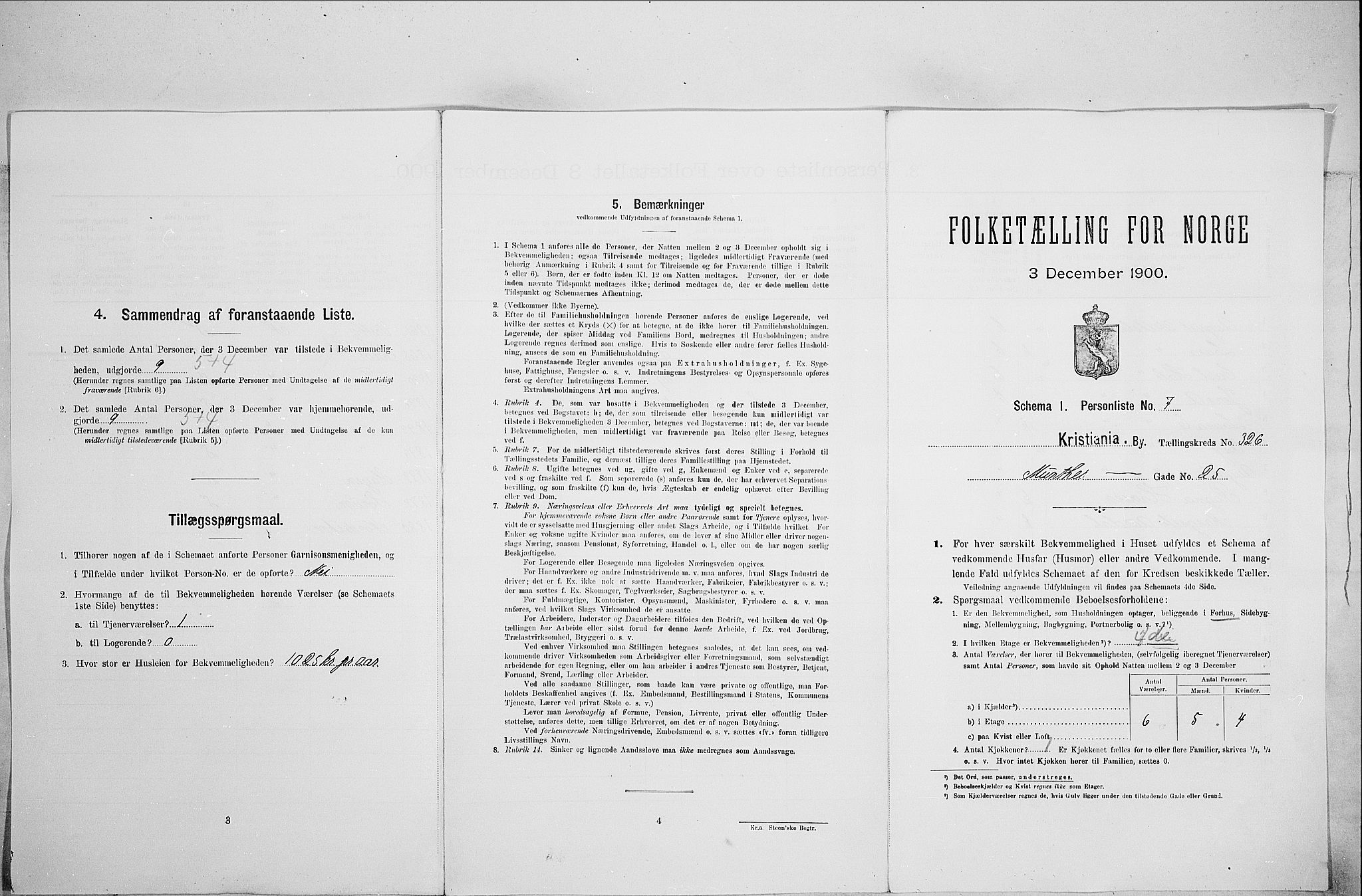 SAO, Folketelling 1900 for 0301 Kristiania kjøpstad, 1900, s. 61769