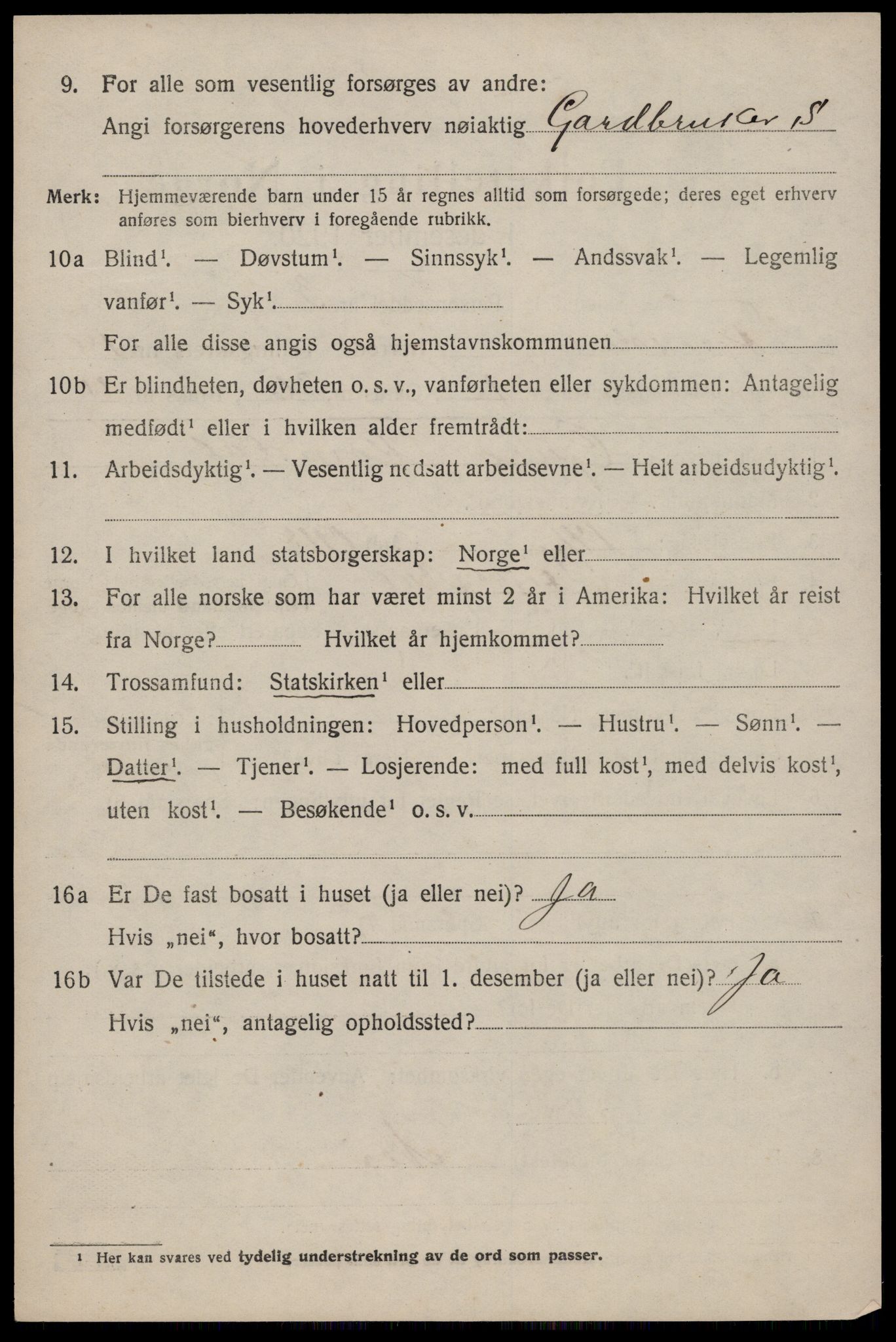 SAKO, Folketelling 1920 for 0831 Fyresdal herred, 1920, s. 4376