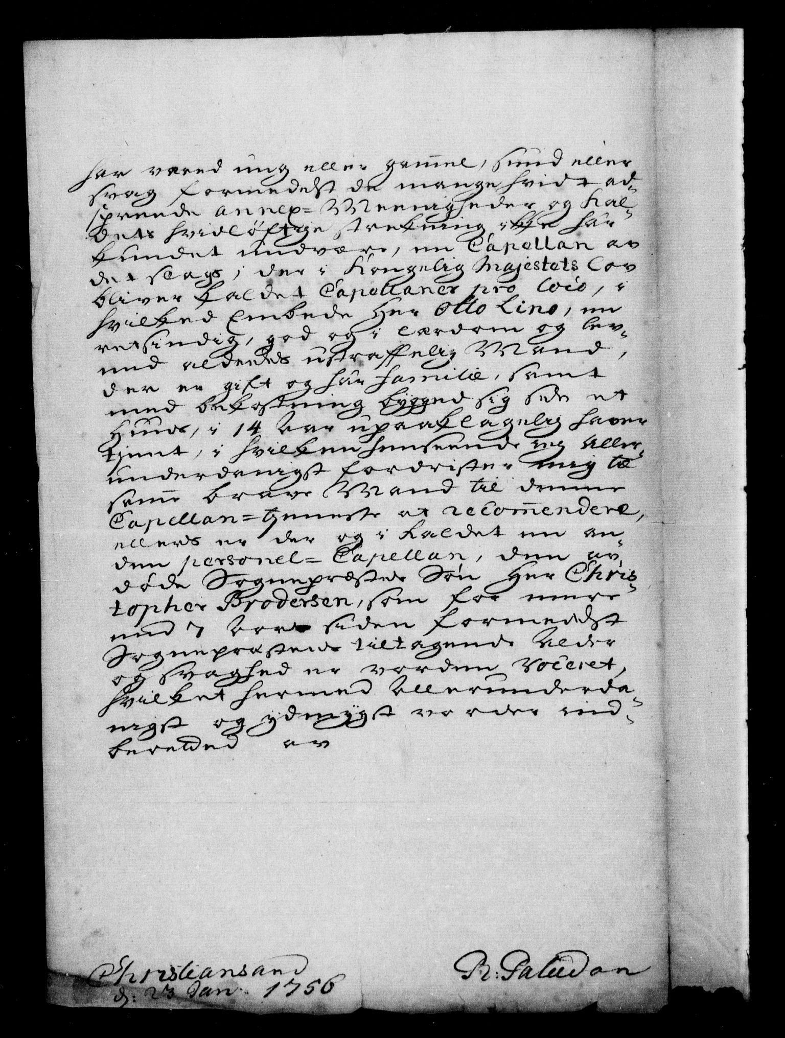 Generalkirkeinspektionskollegiet, DRA/A-0008/F4-08/F4-08-03: Indkomne sager, 1756