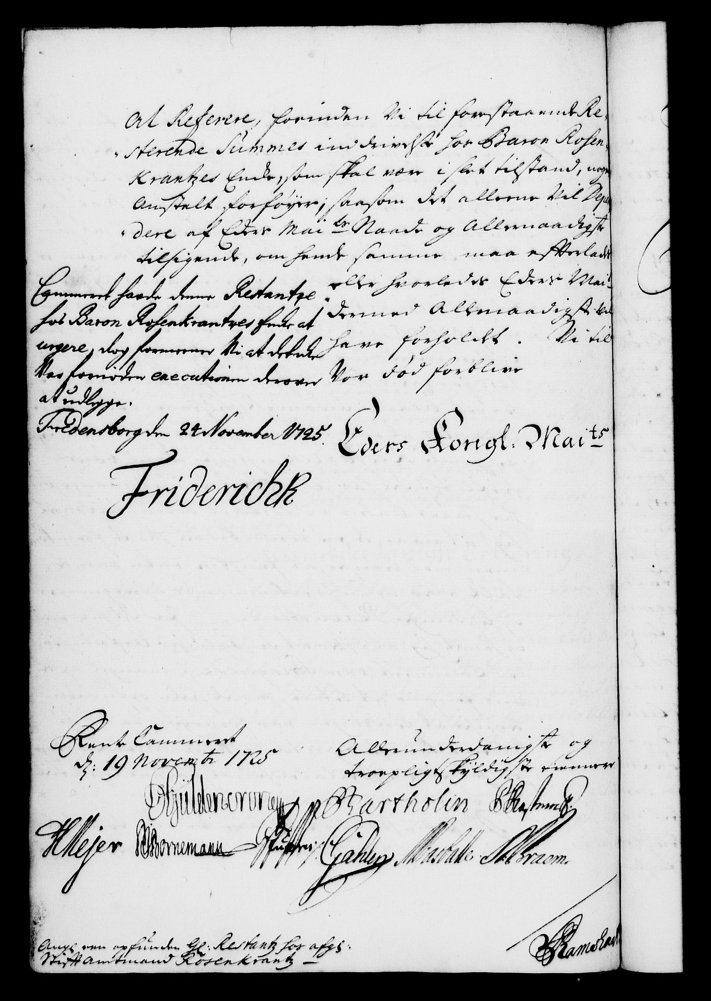 Rentekammeret, Kammerkanselliet, AV/RA-EA-3111/G/Gf/Gfa/L0008: Norsk relasjons- og resolusjonsprotokoll (merket RK 52.8), 1725, s. 961