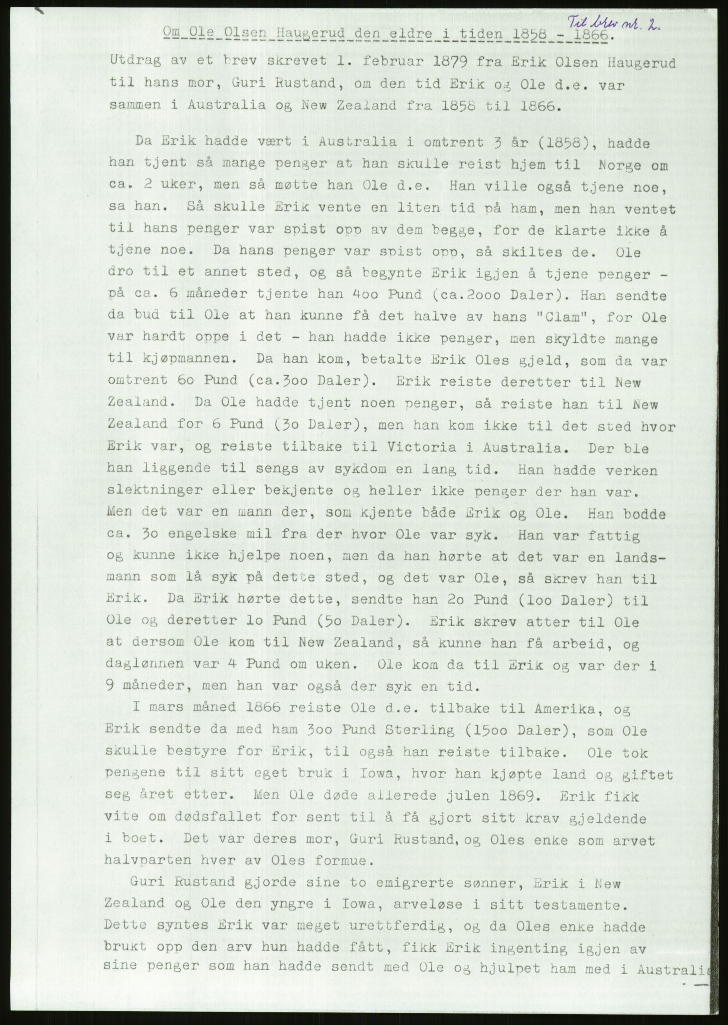 Samlinger til kildeutgivelse, Amerikabrevene, RA/EA-4057/F/L0018: Innlån fra Buskerud: Elsrud, 1838-1914, s. 387