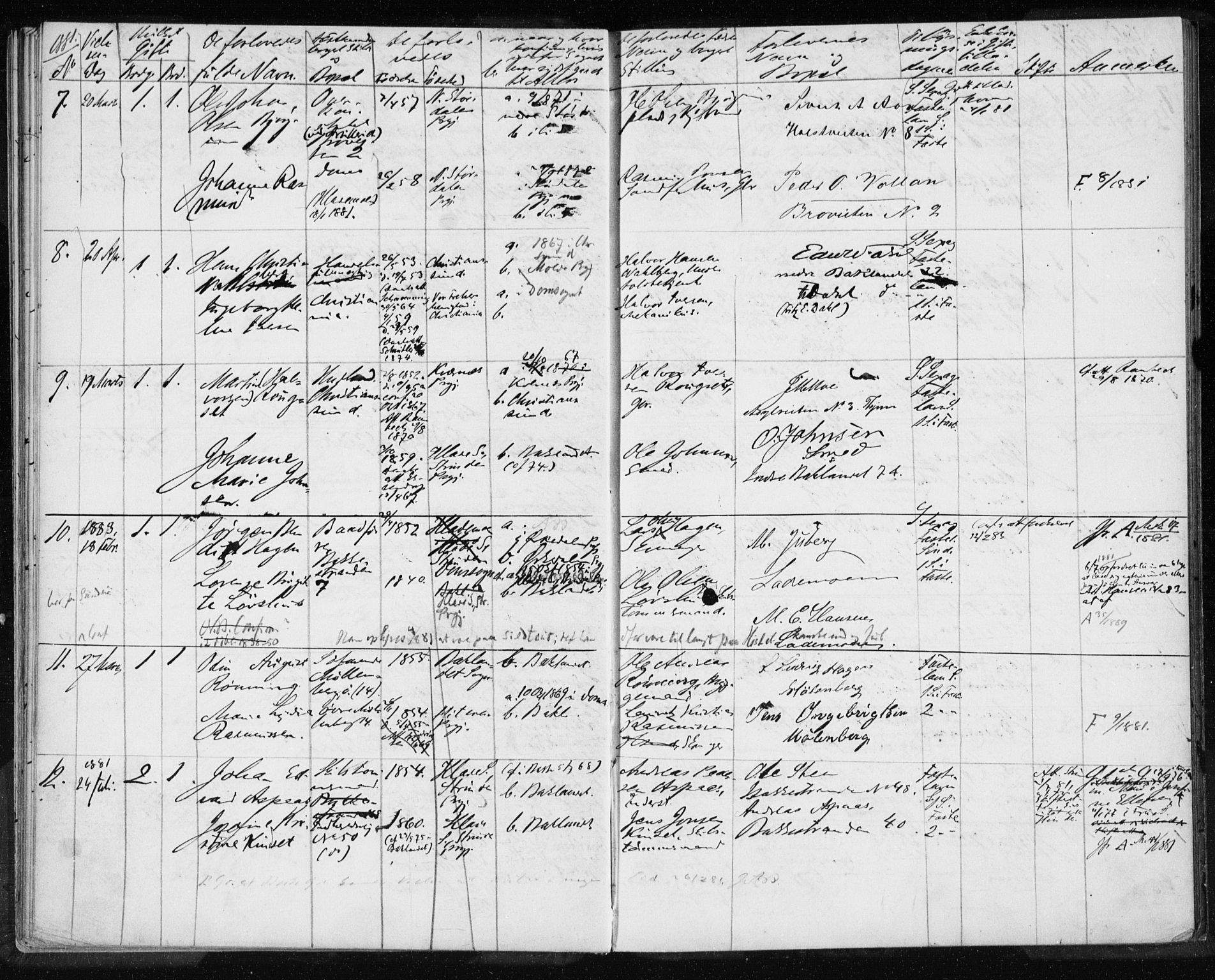 Ministerialprotokoller, klokkerbøker og fødselsregistre - Sør-Trøndelag, SAT/A-1456/604/L0188: Ministerialbok nr. 604A11, 1878-1892