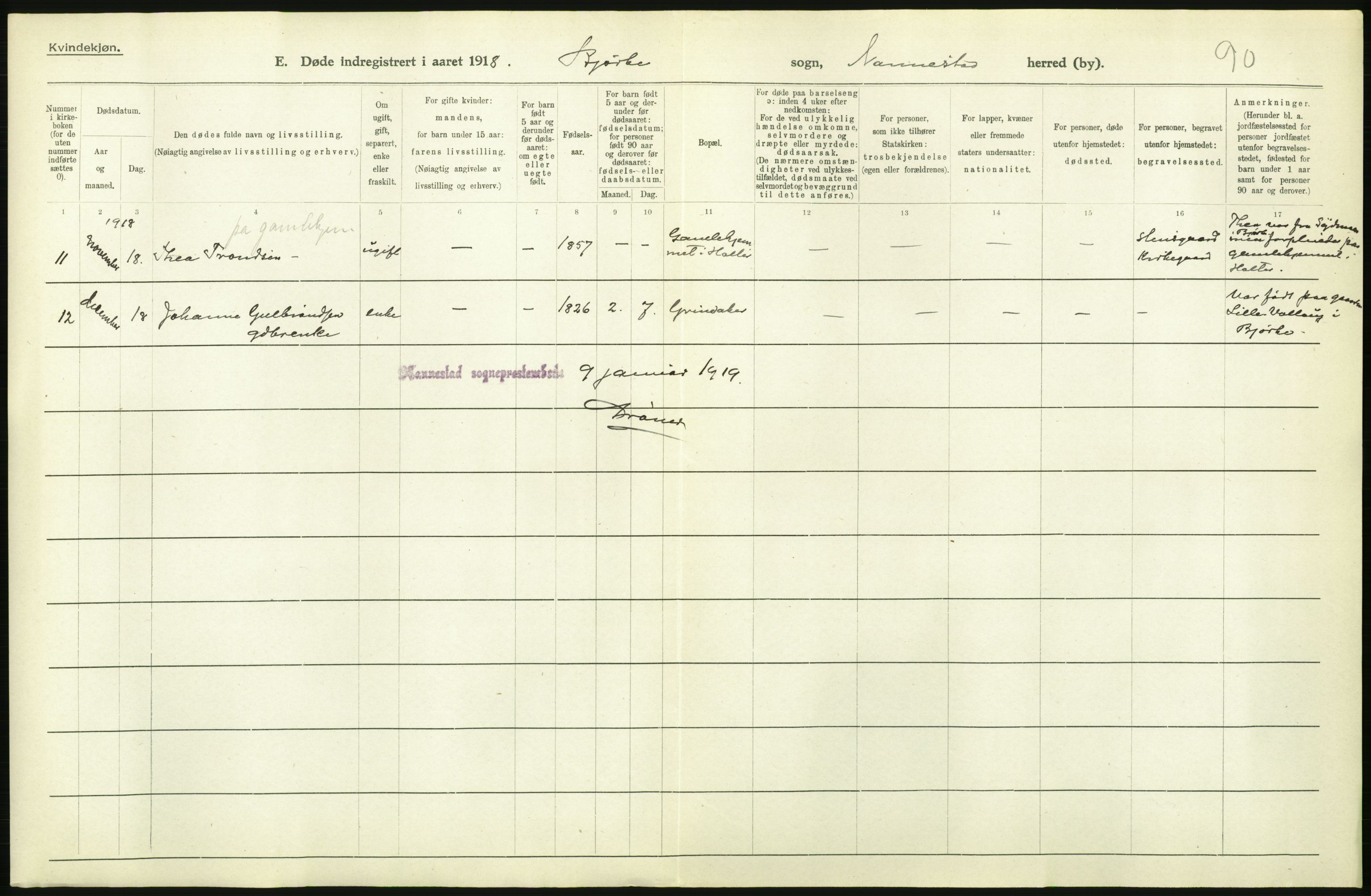 Statistisk sentralbyrå, Sosiodemografiske emner, Befolkning, AV/RA-S-2228/D/Df/Dfb/Dfbh/L0006: Akershus fylke: Døde. Bygder og byer., 1918, s. 652