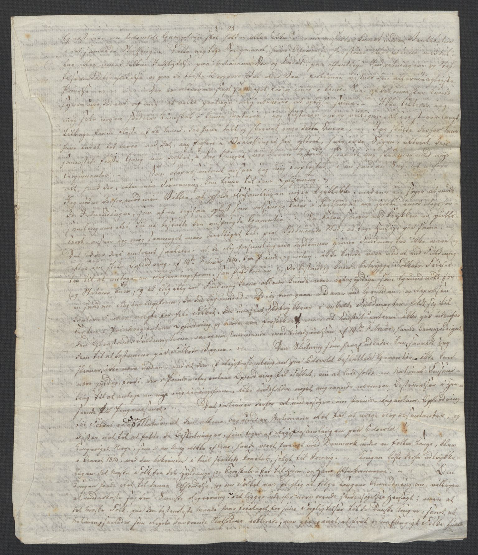 Christie, Wilhelm Frimann Koren, AV/RA-PA-0014/F/L0005: Christies dokumenter fra Stortinget, 1815-1816, s. 325