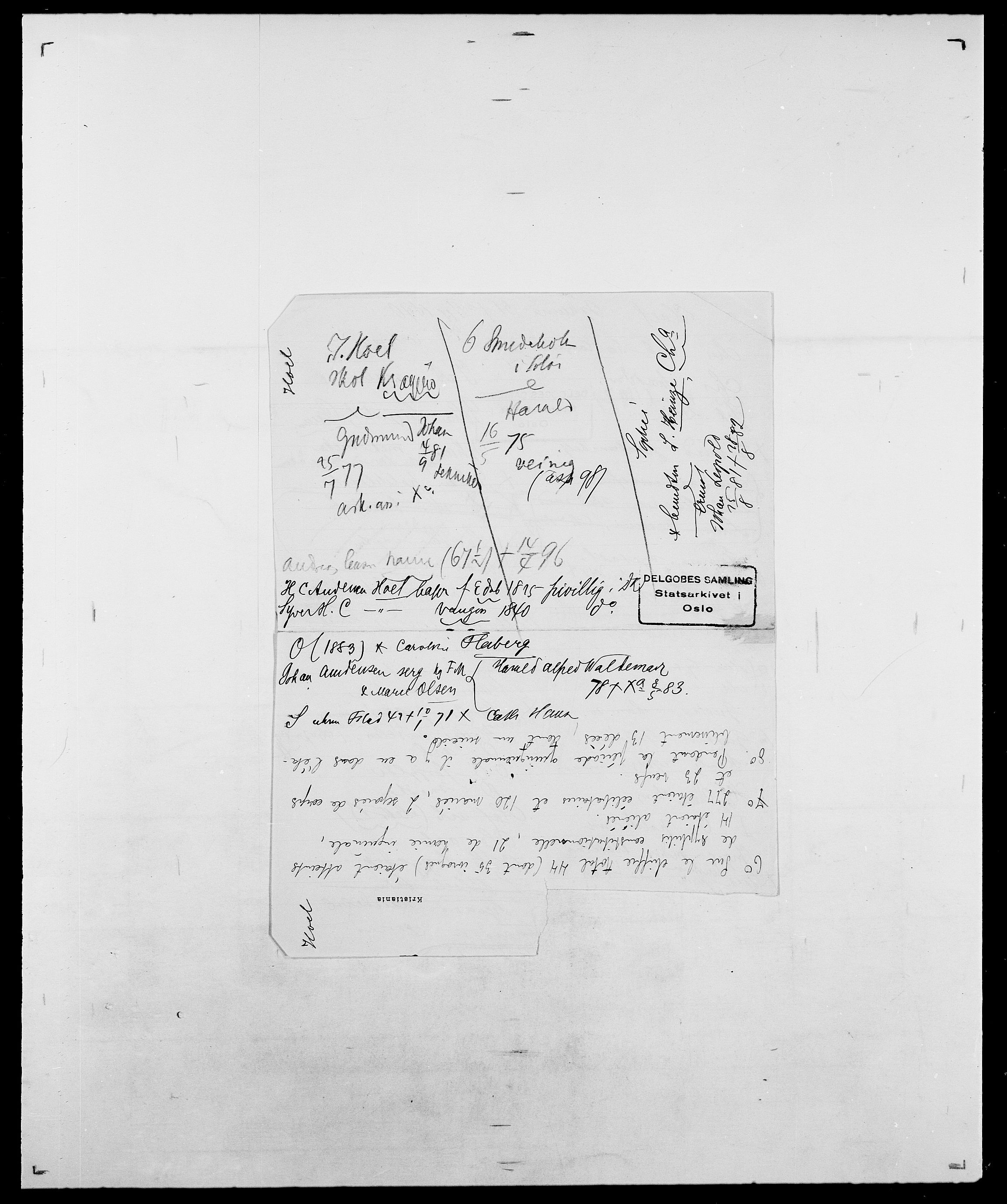 Delgobe, Charles Antoine - samling, AV/SAO-PAO-0038/D/Da/L0018: Hoch - Howert, s. 25