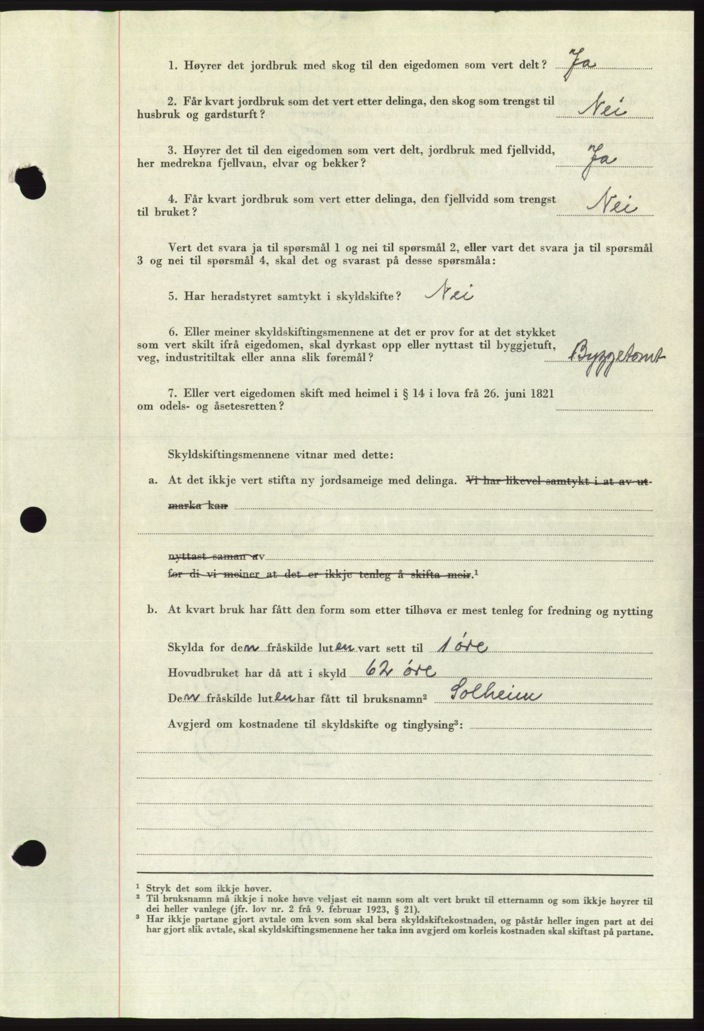 Søre Sunnmøre sorenskriveri, AV/SAT-A-4122/1/2/2C/L0108: Pantebok nr. 34A, 1957-1958, Dagboknr: 2658/1957