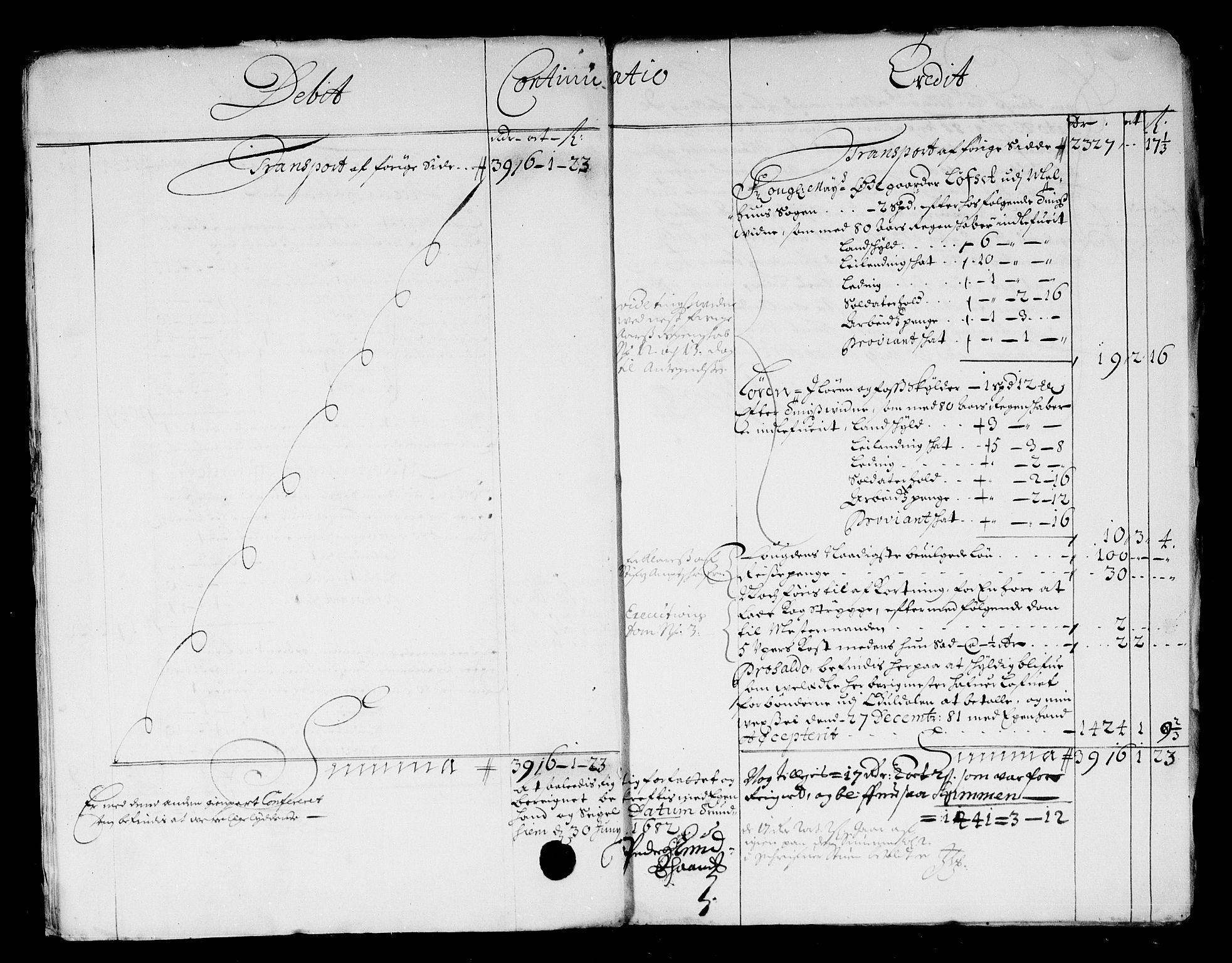 Rentekammeret inntil 1814, Reviderte regnskaper, Stiftamtstueregnskaper, Trondheim stiftamt og Nordland amt, AV/RA-EA-6044/R/Rf/L0063: Trondheim stiftamt, 1681