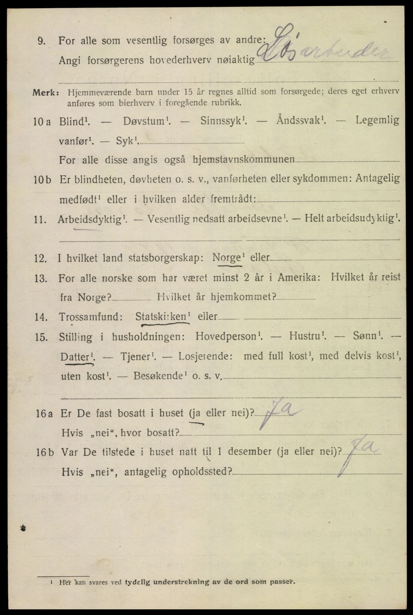 SAK, Folketelling 1920 for 1004 Flekkefjord kjøpstad, 1920, s. 5431