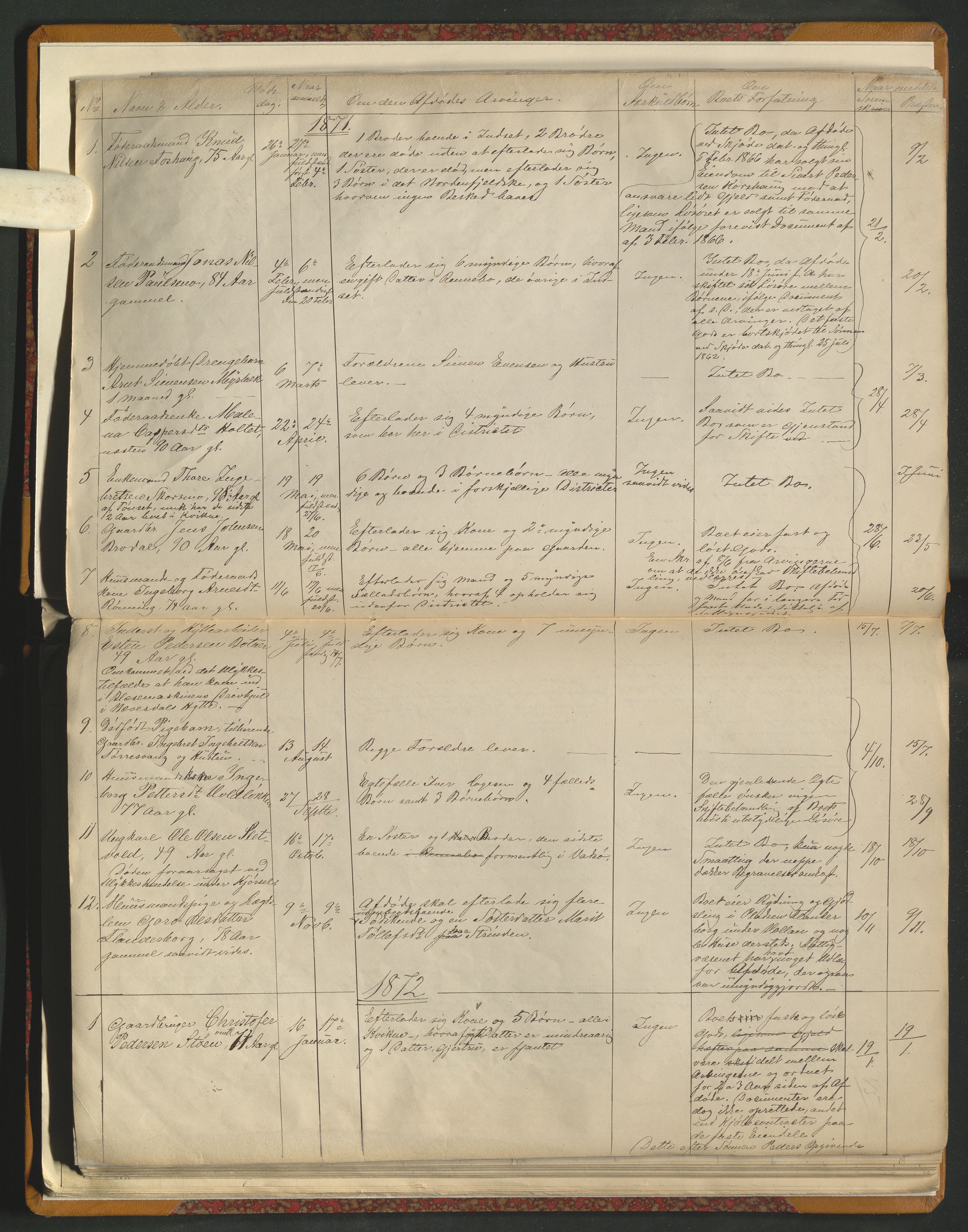 Kvikne lensmannskontor, AV/SAH-LHK-023/H/Ha/L0001/0001: Dødsfallsprotokoller / Dødsfallsprotokoll, 1839-1928