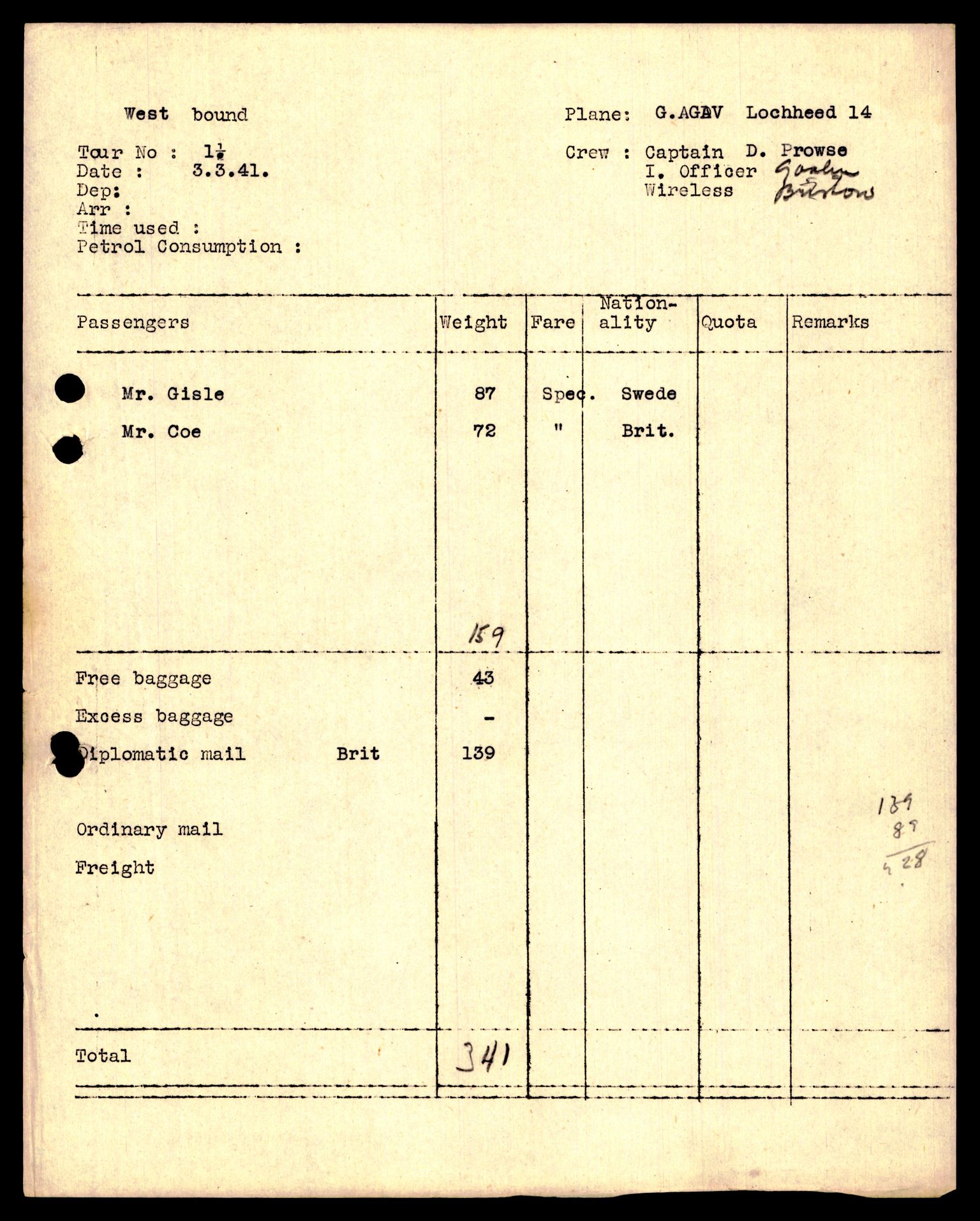 Forsvaret, Luftfartsrådet/Statens luftfartsstyre, AV/RA-RAFA-5942/F/L0042: Norges Luftfartstyre., 1941-1945, s. 682