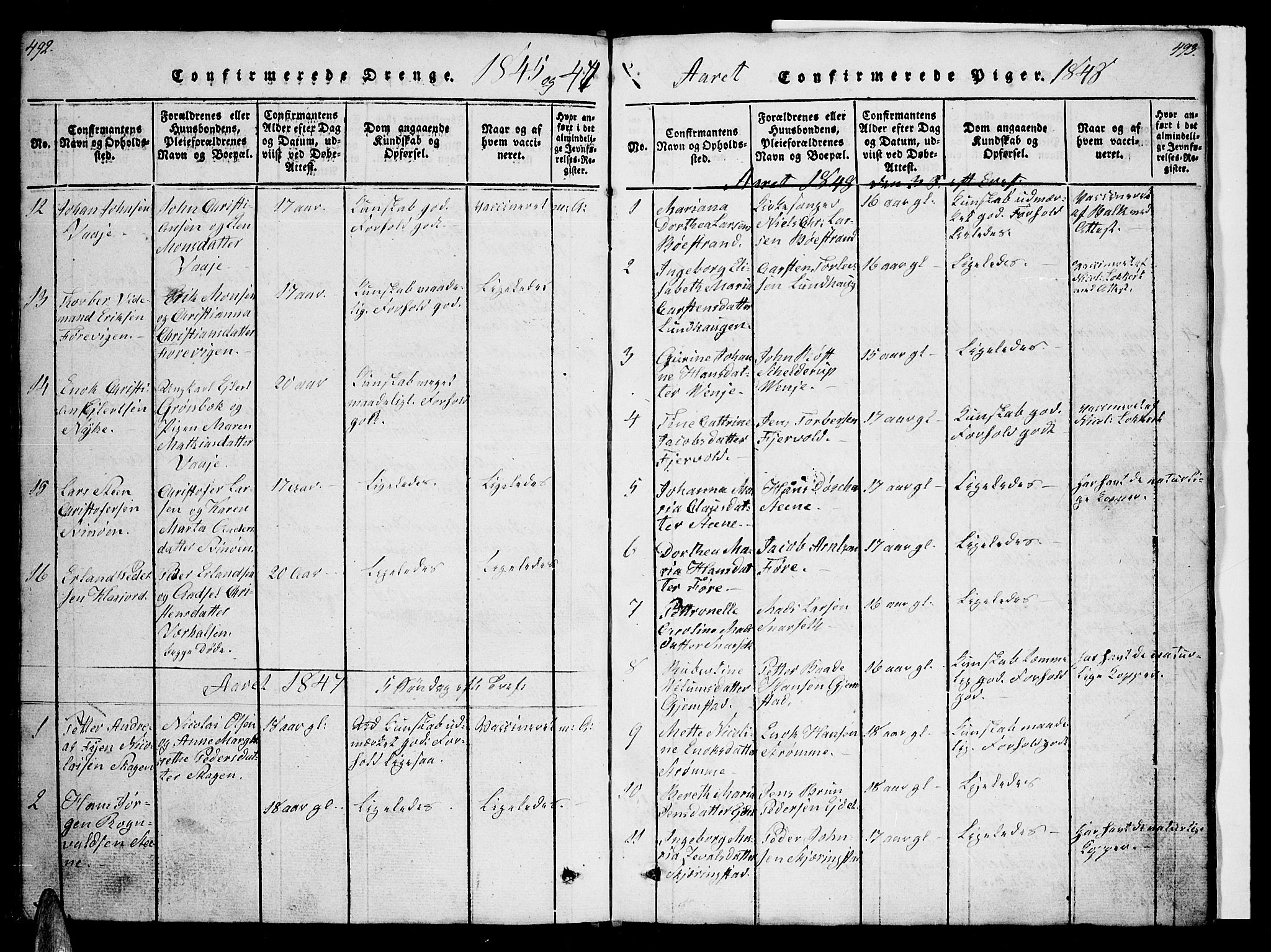 Ministerialprotokoller, klokkerbøker og fødselsregistre - Nordland, SAT/A-1459/891/L1312: Klokkerbok nr. 891C01, 1820-1856, s. 492-493