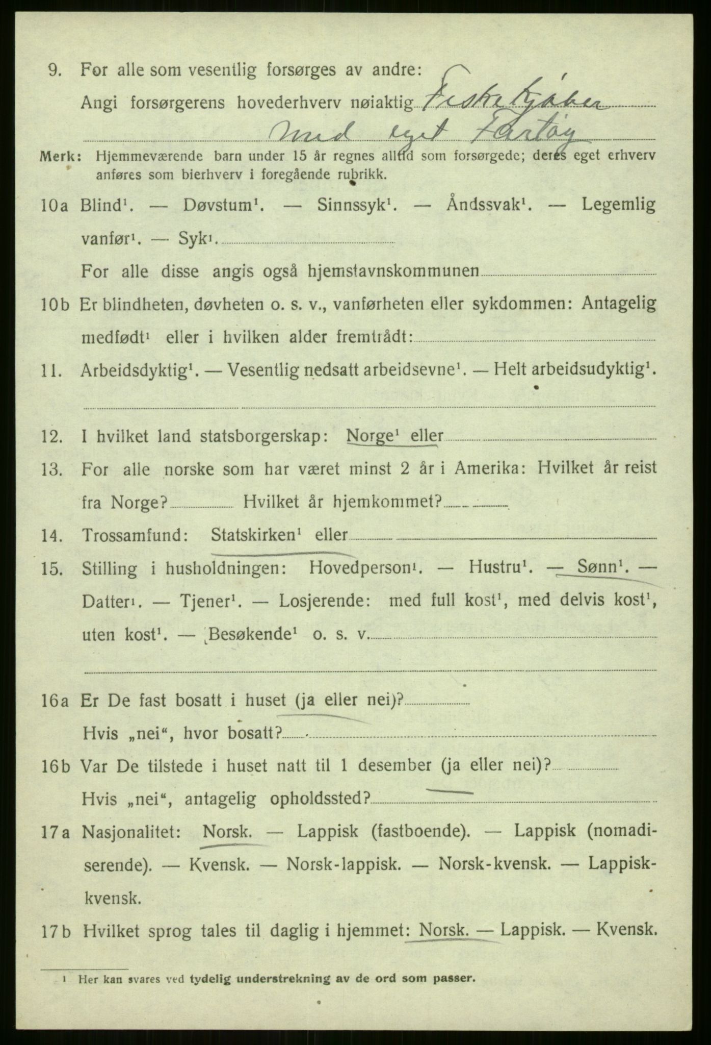 SATØ, Folketelling 1920 for 1925 Sørreisa herred, 1920, s. 1544