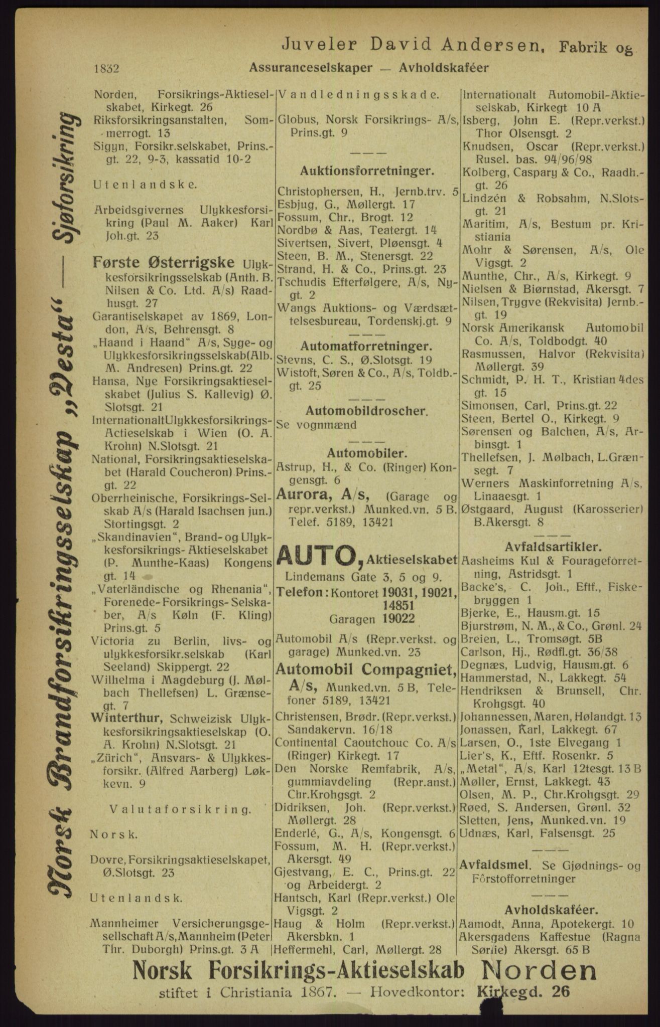Kristiania/Oslo adressebok, PUBL/-, 1916, s. 1832