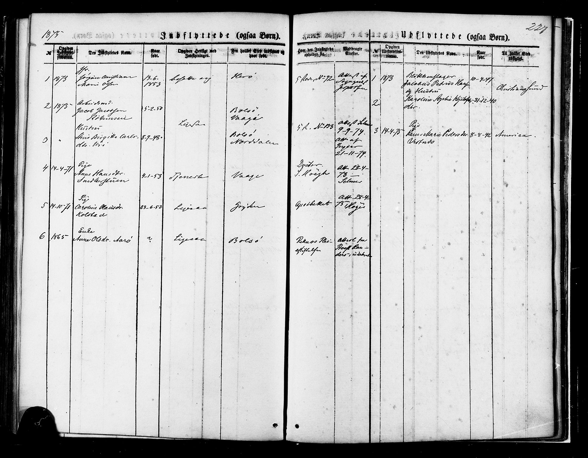 Ministerialprotokoller, klokkerbøker og fødselsregistre - Møre og Romsdal, SAT/A-1454/558/L0691: Ministerialbok nr. 558A05, 1873-1886, s. 227
