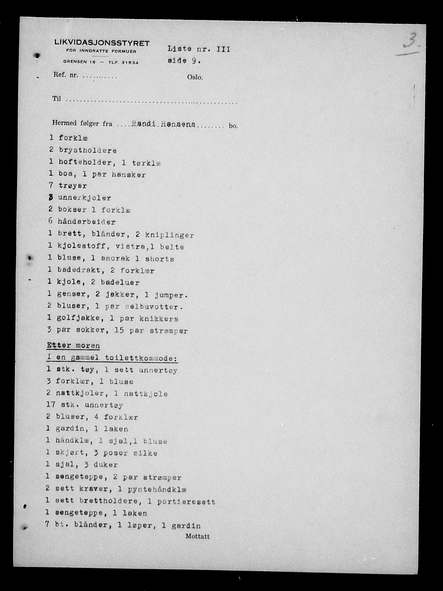 Justisdepartementet, Tilbakeføringskontoret for inndratte formuer, AV/RA-S-1564/H/Hc/Hcd/L0990: --, 1945-1947, s. 557