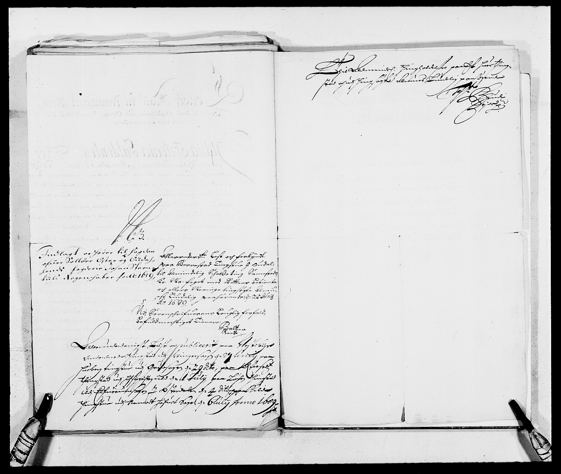 Rentekammeret inntil 1814, Reviderte regnskaper, Fogderegnskap, AV/RA-EA-4092/R13/L0827: Fogderegnskap Solør, Odal og Østerdal, 1689, s. 400