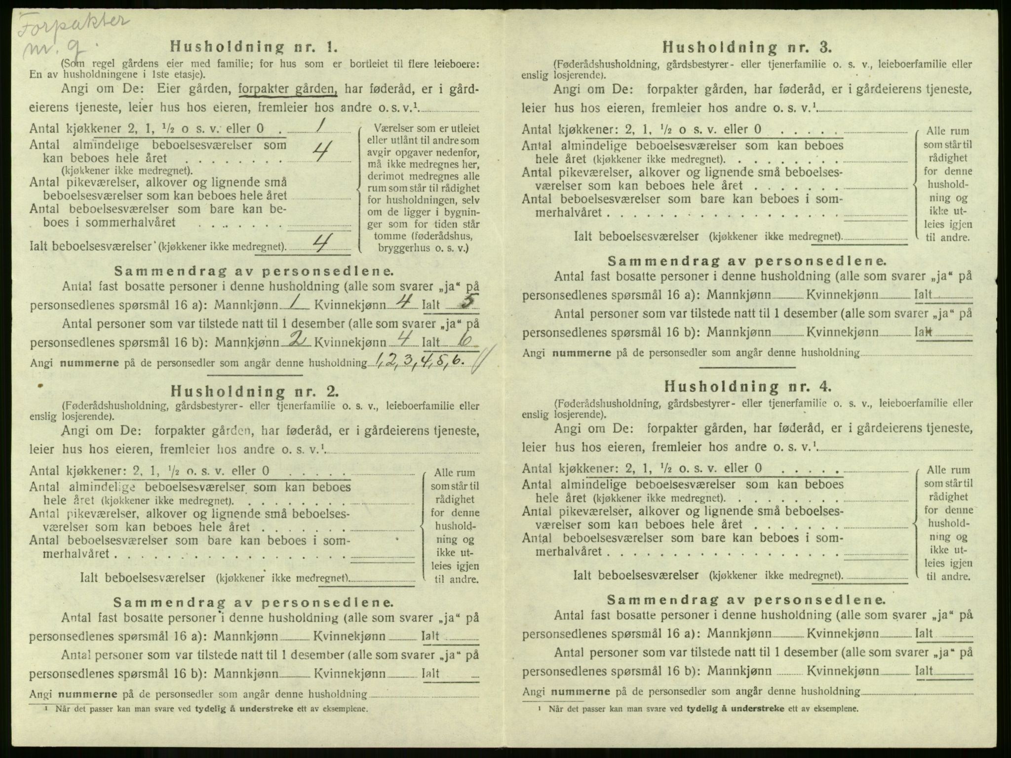 SAKO, Folketelling 1920 for 0719 Andebu herred, 1920, s. 1038