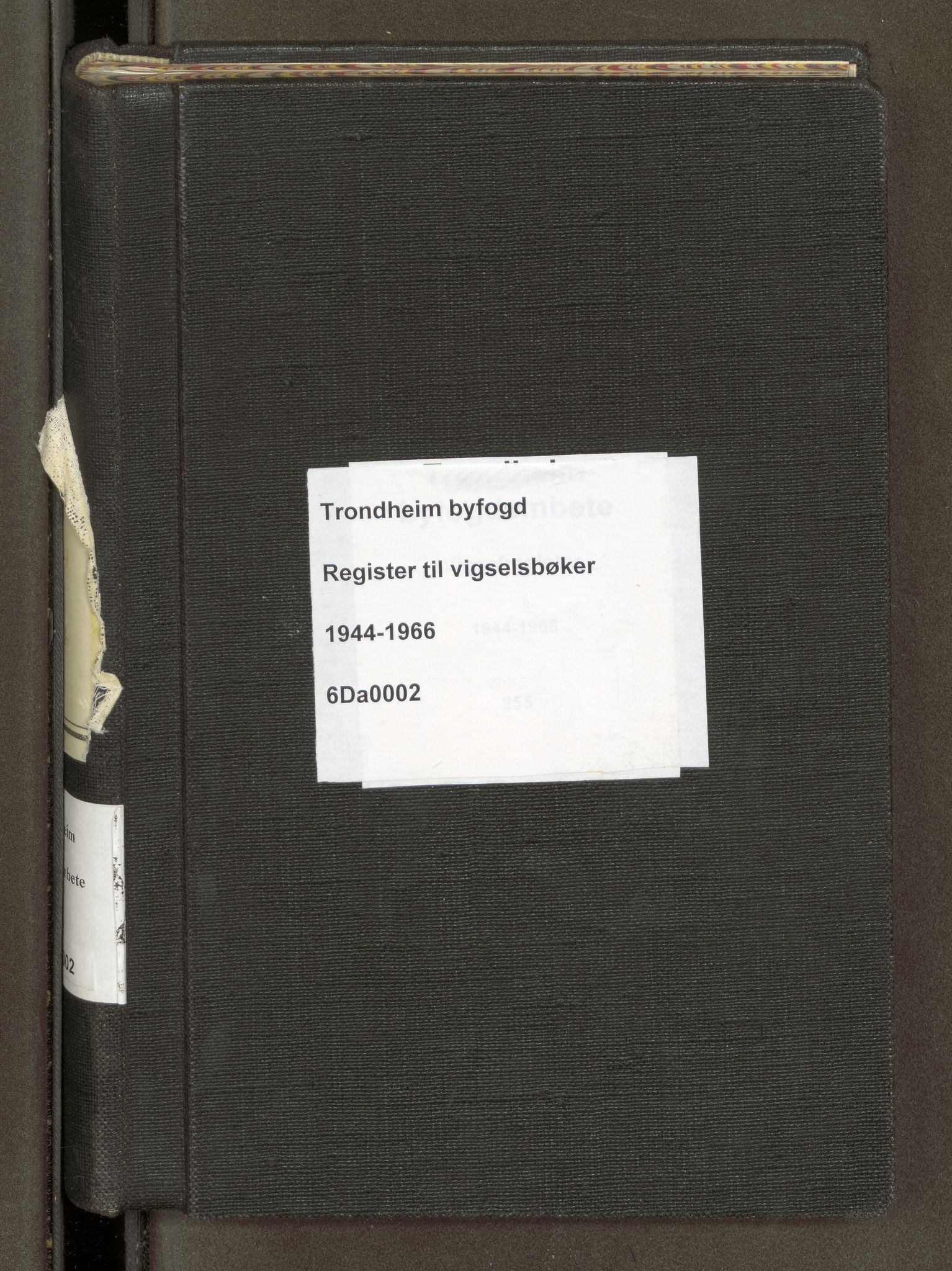 Trondheim byfogd, SAT/A-0003/1/6/6Da/L0002: Register til vigselbøker, 1944-1966