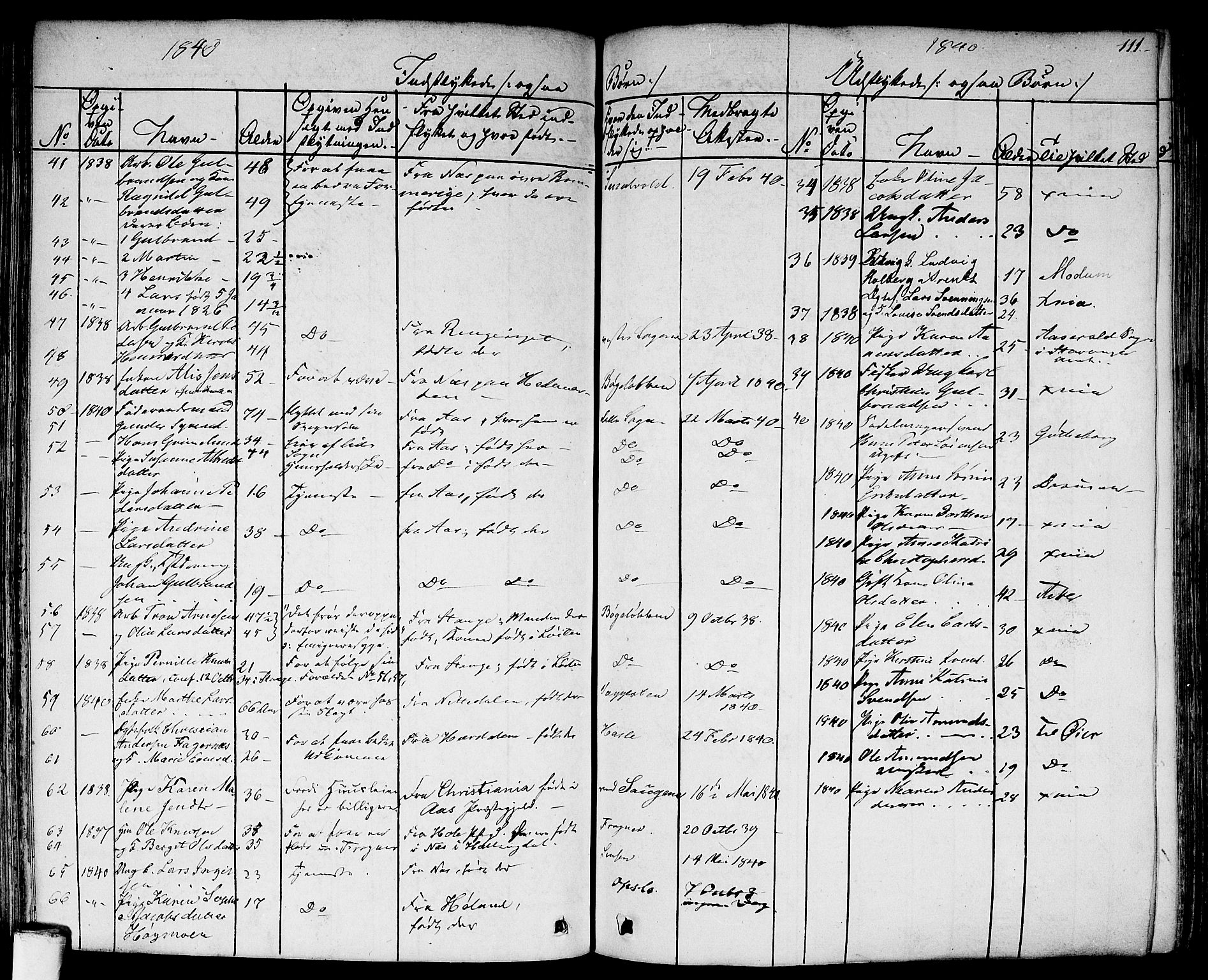 Aker prestekontor kirkebøker, AV/SAO-A-10861/F/L0018: Ministerialbok nr. 17, 1829-1852, s. 111