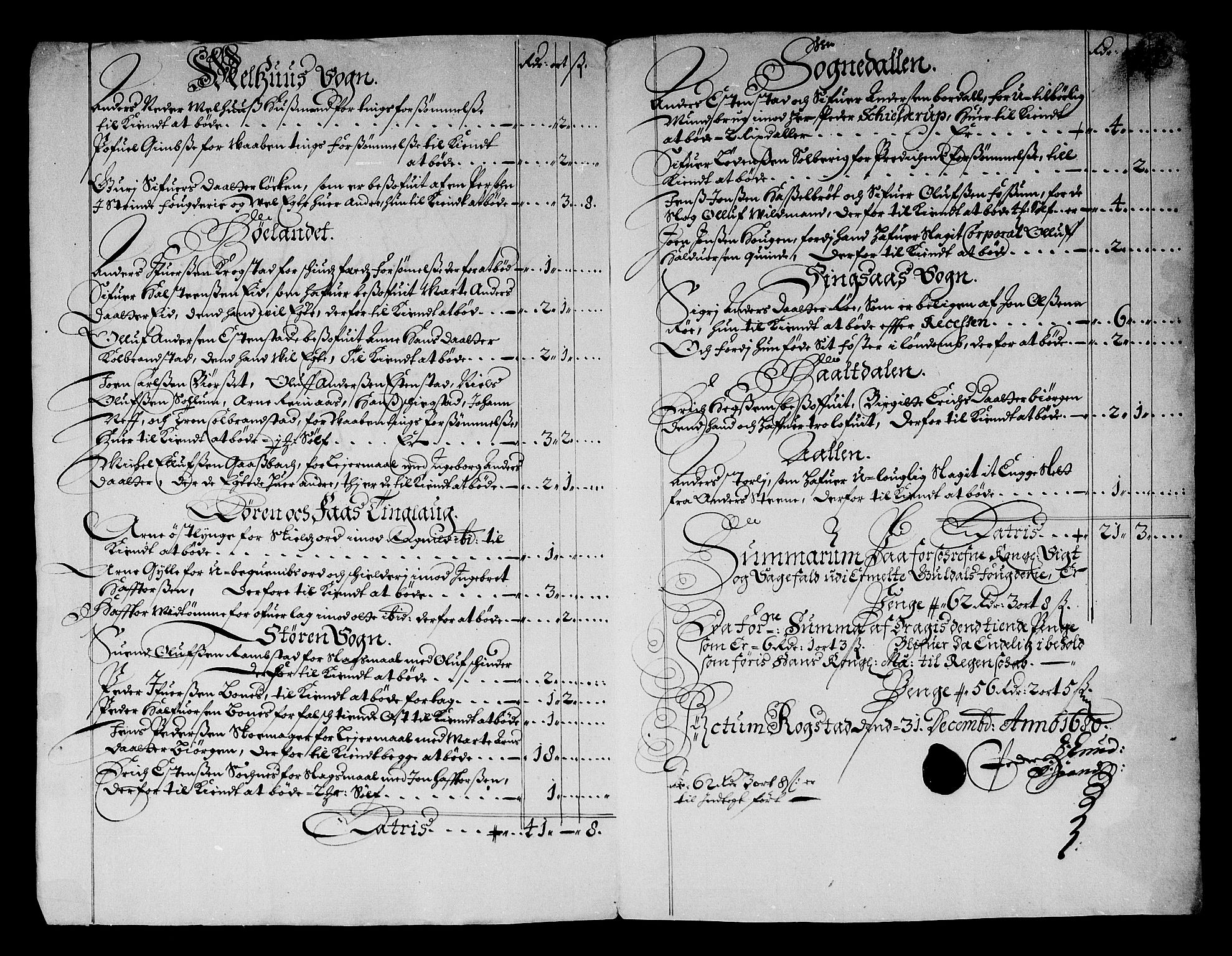 Rentekammeret inntil 1814, Reviderte regnskaper, Stiftamtstueregnskaper, Trondheim stiftamt og Nordland amt, AV/RA-EA-6044/R/Rf/L0059: Trondheim stiftamt, 1680
