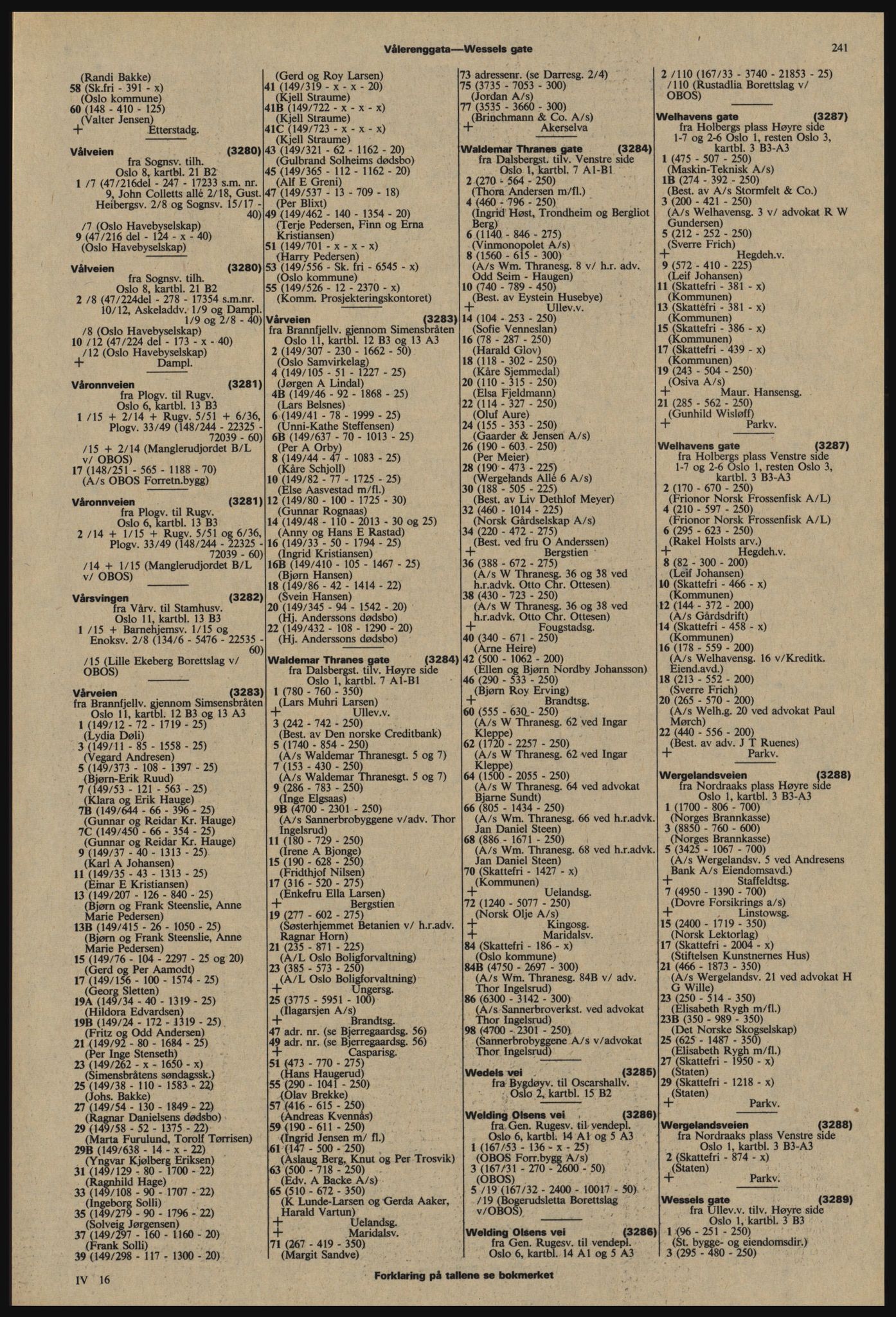 Kristiania/Oslo adressebok, PUBL/-, 1977-1978, s. 241