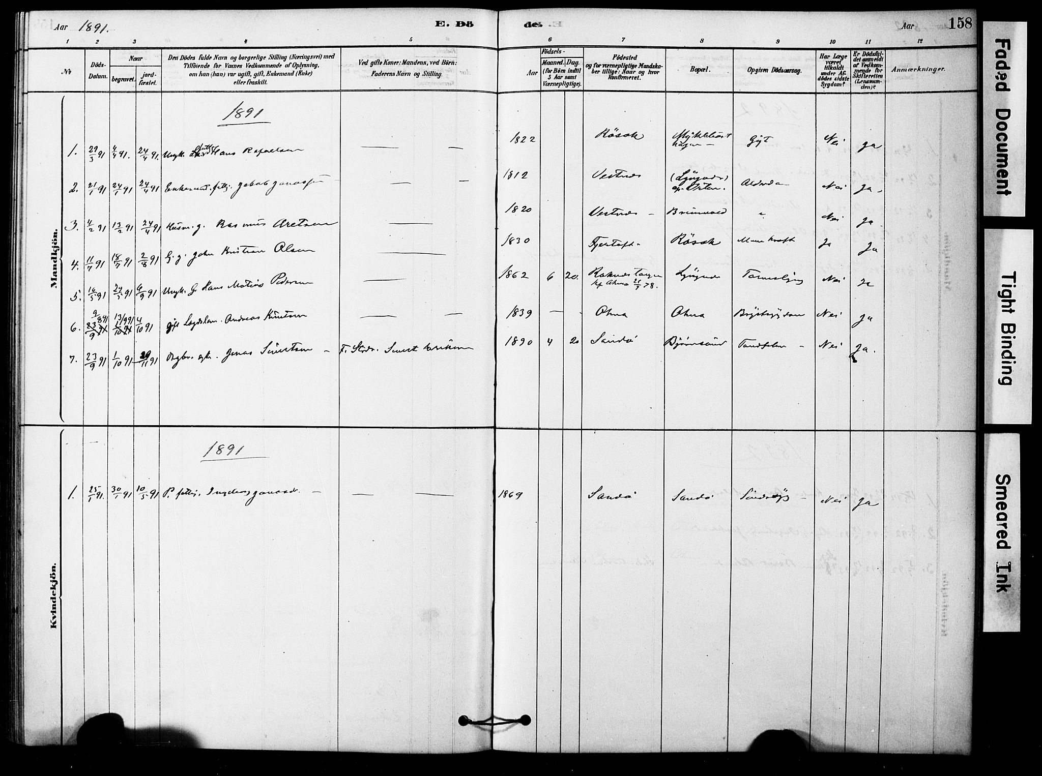 Ministerialprotokoller, klokkerbøker og fødselsregistre - Møre og Romsdal, AV/SAT-A-1454/561/L0729: Ministerialbok nr. 561A03, 1878-1900, s. 158