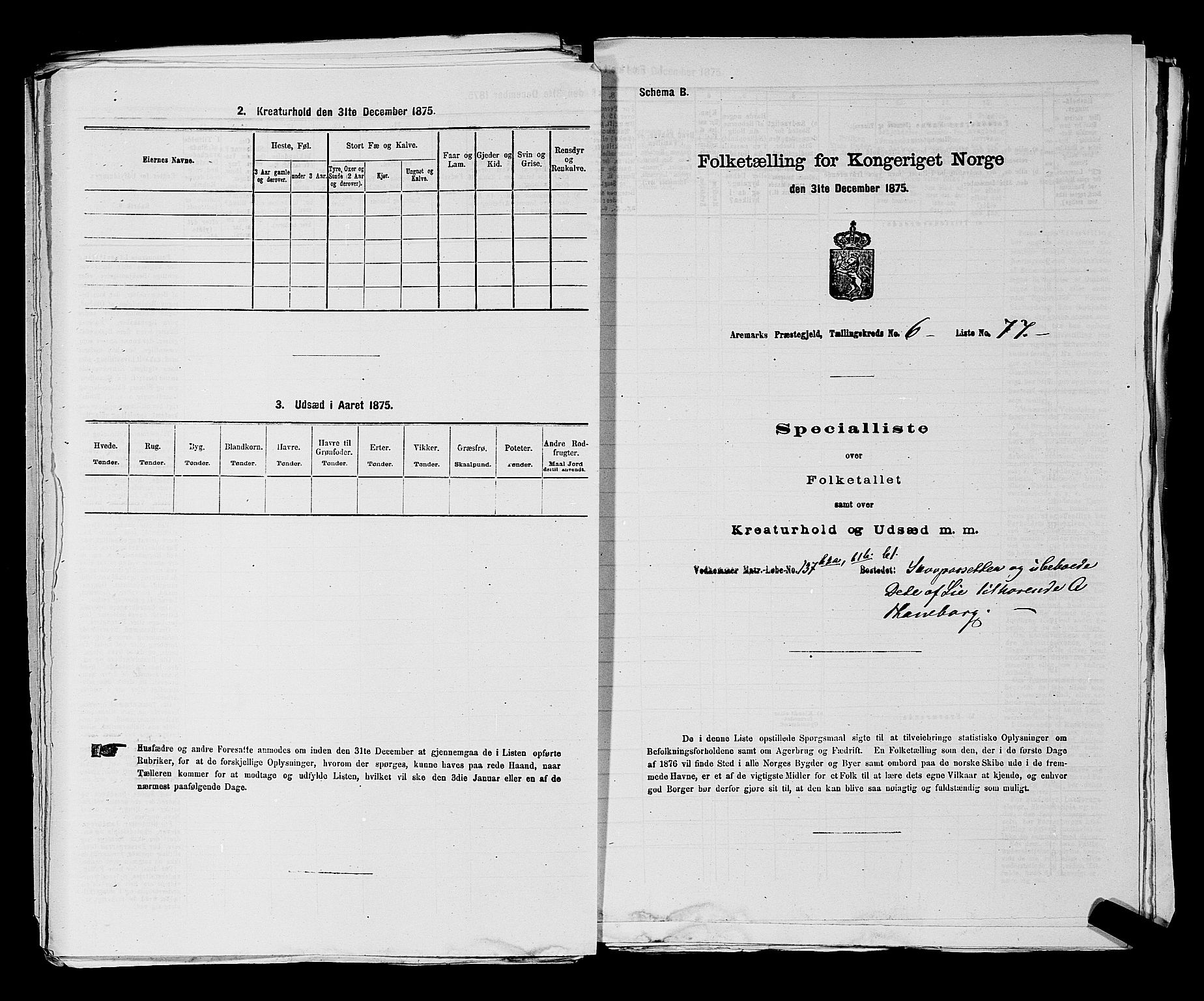 RA, Folketelling 1875 for 0118P Aremark prestegjeld, 1875, s. 958