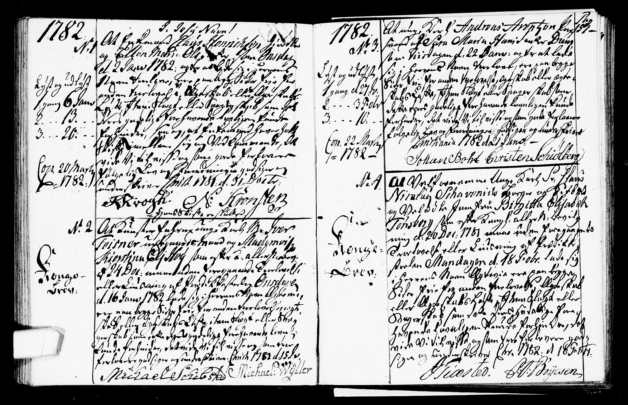 Oslo domkirke Kirkebøker, SAO/A-10752/L/La/L0009: Forlovererklæringer nr. 9, 1770-1784, s. 151
