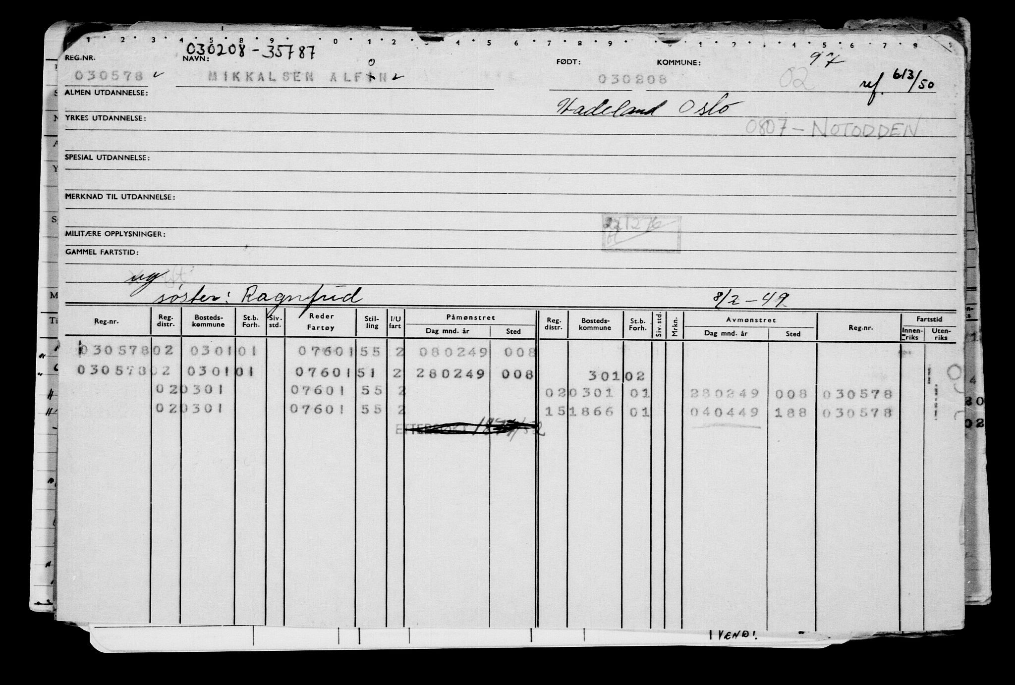 Direktoratet for sjømenn, AV/RA-S-3545/G/Gb/L0075: Hovedkort, 1908, s. 440