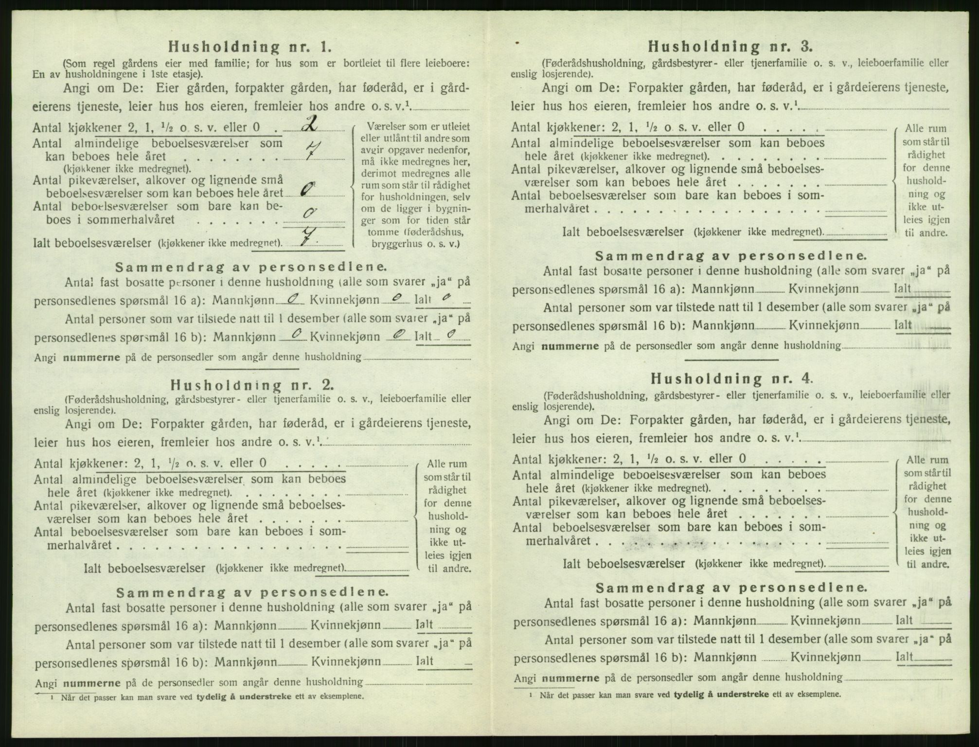 SAK, Folketelling 1920 for 0926 Vestre Moland herred, 1920, s. 1038