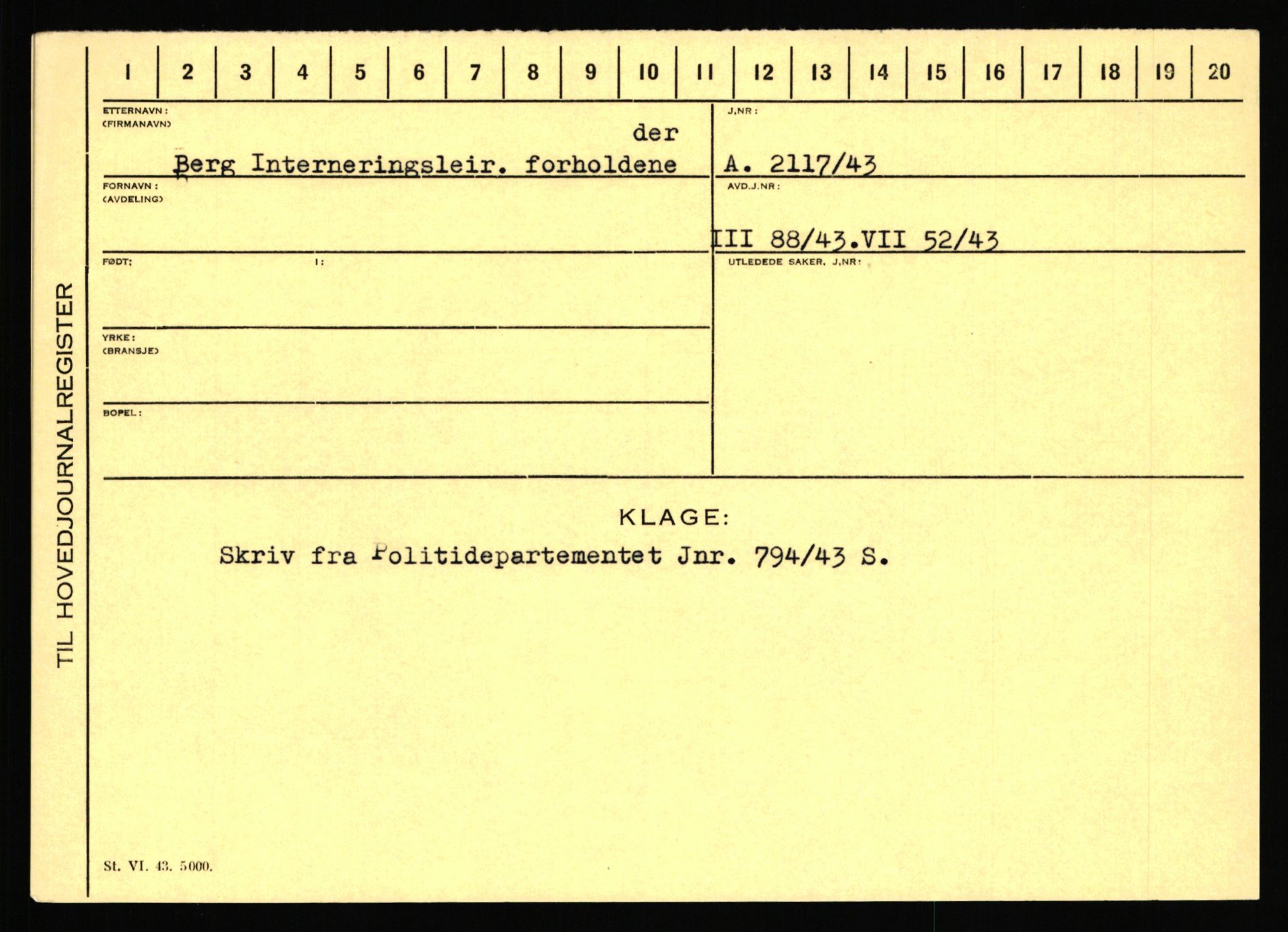 Statspolitiet - Hovedkontoret / Osloavdelingen, AV/RA-S-1329/C/Ca/L0002: Arneberg - Brand, 1943-1945, s. 1963