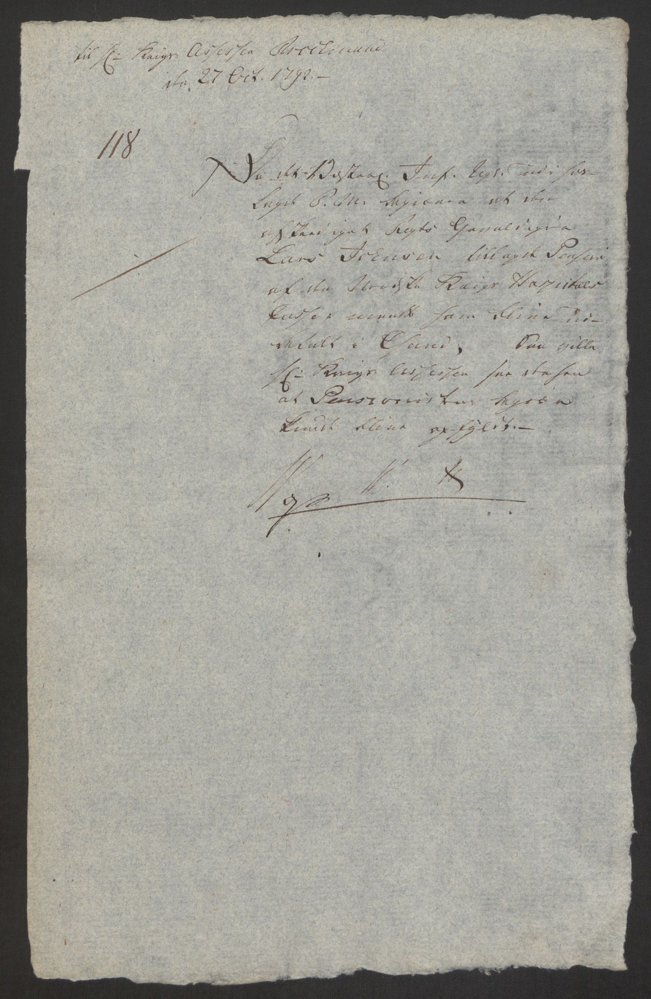 Forsvaret, Den norske kvesthuskasse/krigshospitalkasse, AV/RA-RAFA-1887/F/Fa/L0008: Konsepter, 1790-1793, s. 947