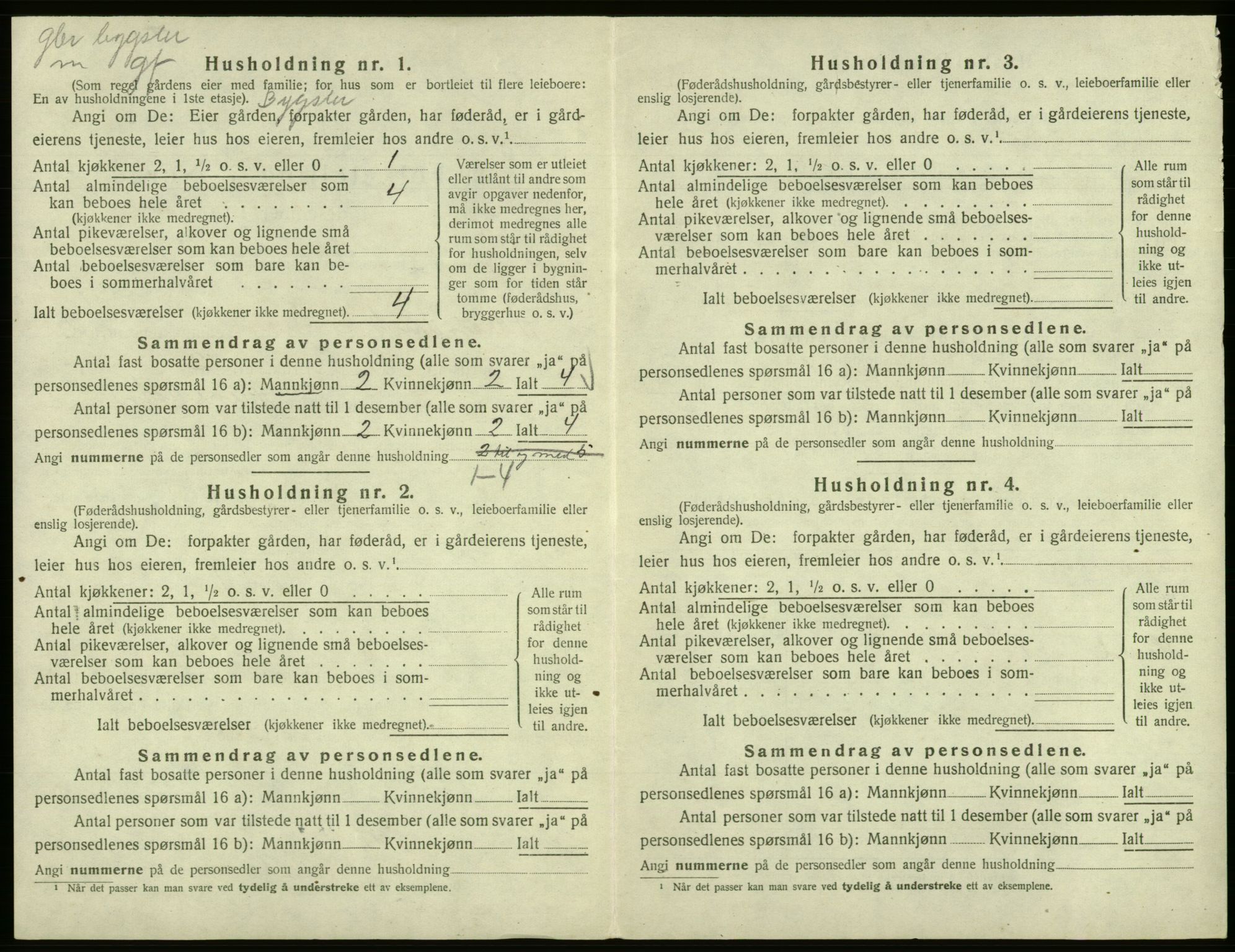 SAB, Folketelling 1920 for 1240 Strandvik herred, 1920, s. 114