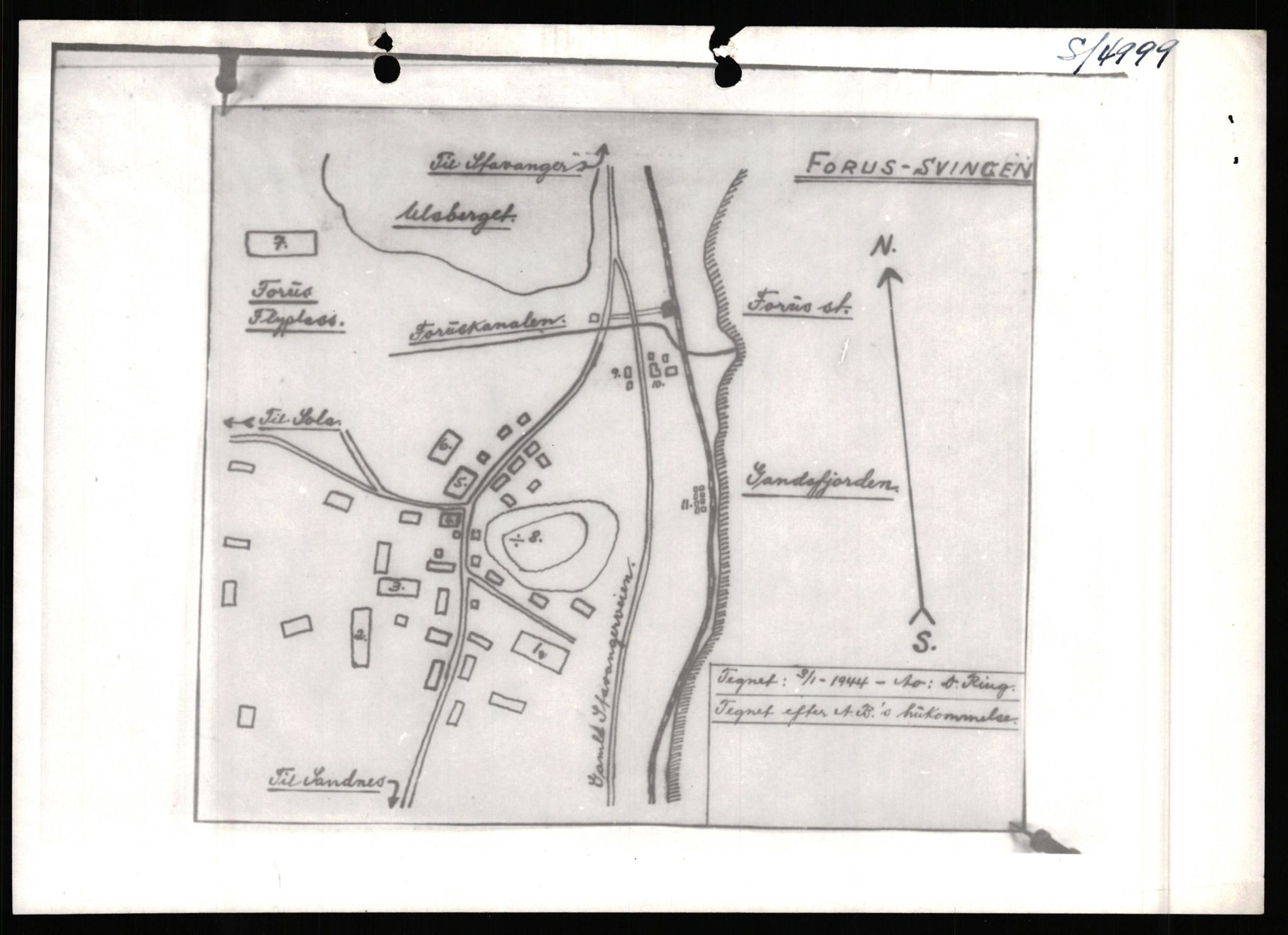 Forsvaret, Forsvarets overkommando II, RA/RAFA-3915/D/Dd/L0008: Minefields. Prohibited Areas. Airfields, 1944, s. 61