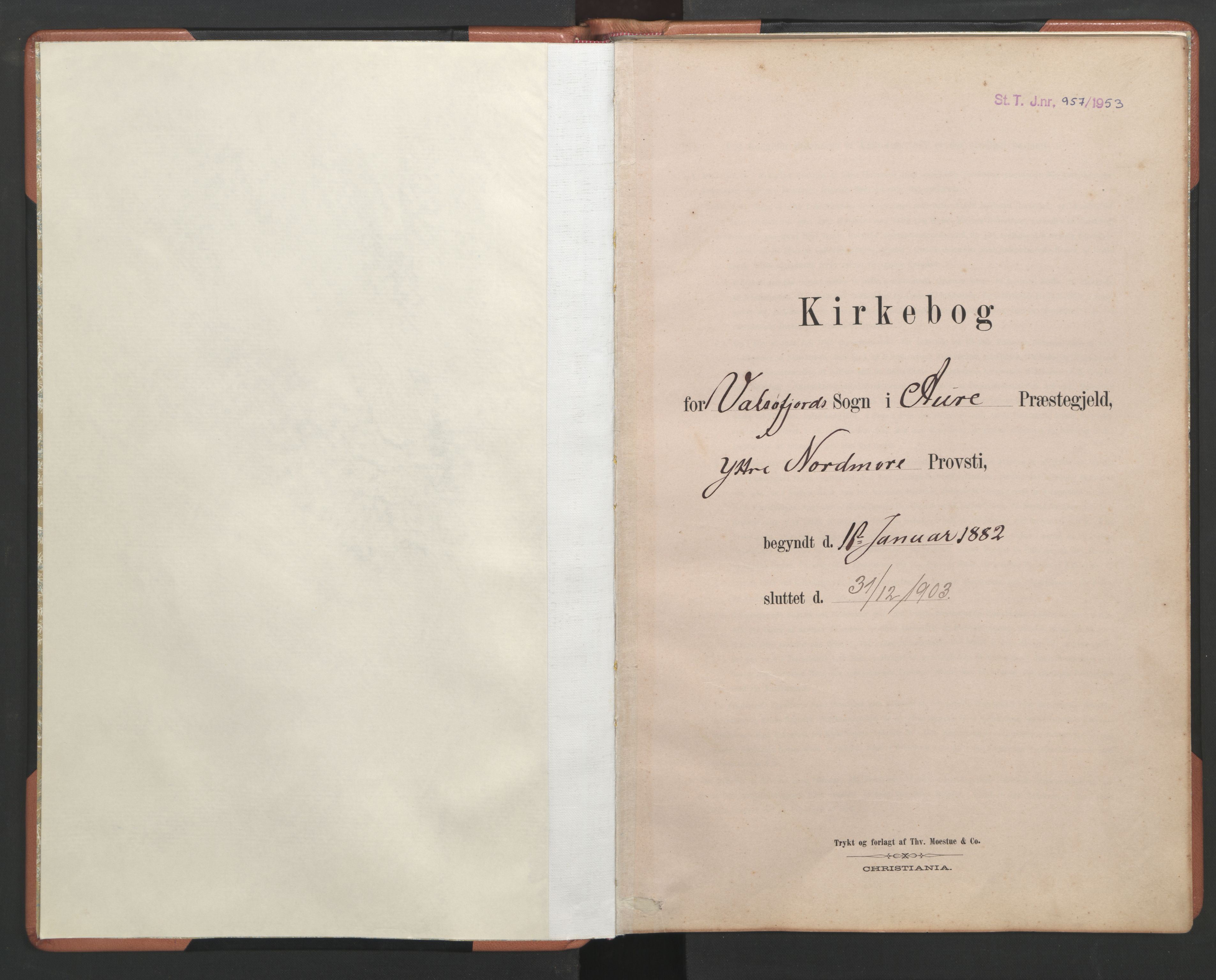 Ministerialprotokoller, klokkerbøker og fødselsregistre - Møre og Romsdal, AV/SAT-A-1454/580/L0926: Klokkerbok nr. 580C01, 1882-1903
